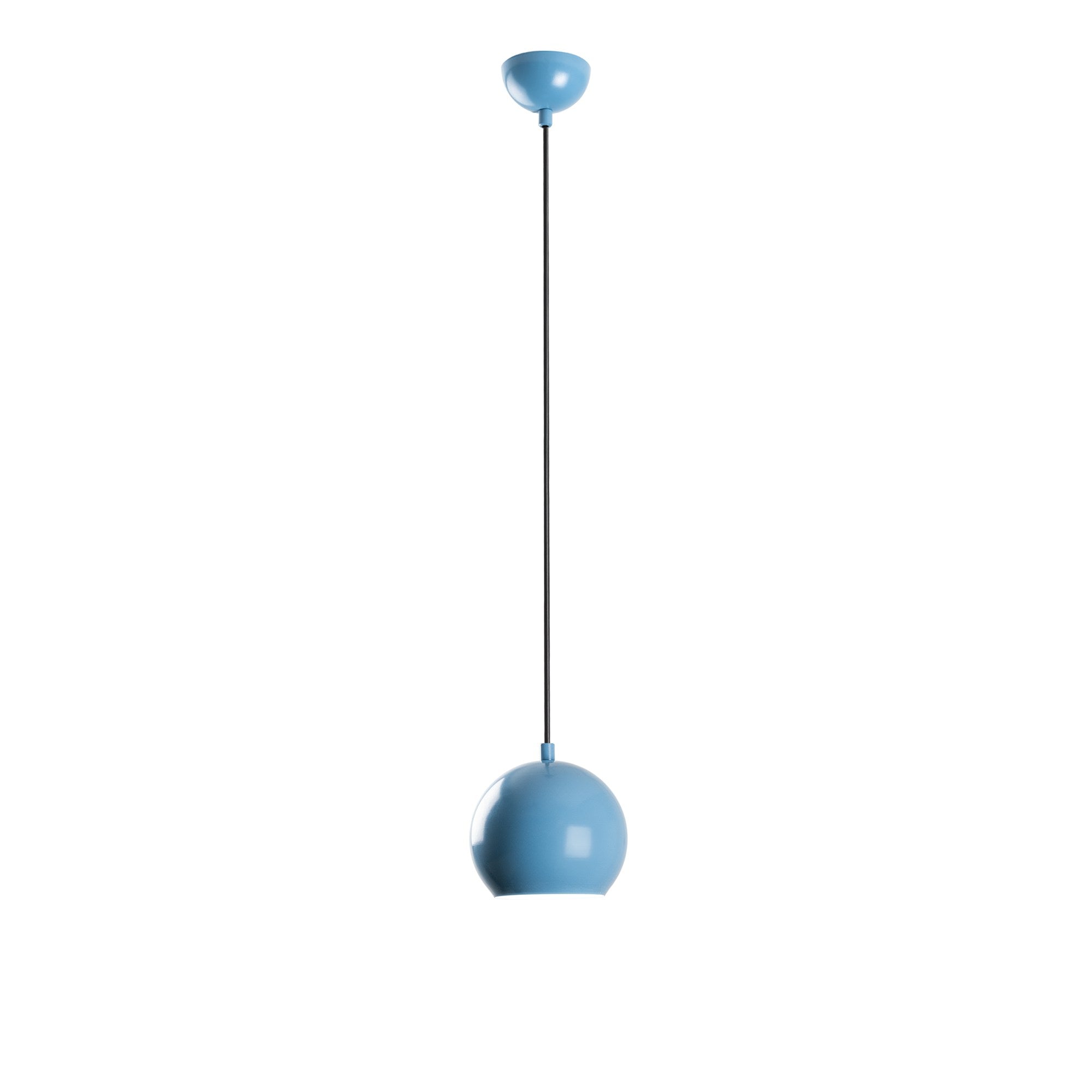 Candeeiro de Teto – Altura Ajustável 20-111 cm – Azul Claro – Metal