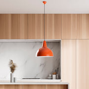Candeeiro de Teto – altura ajustável de 32 a 121 cm – laranja – metal