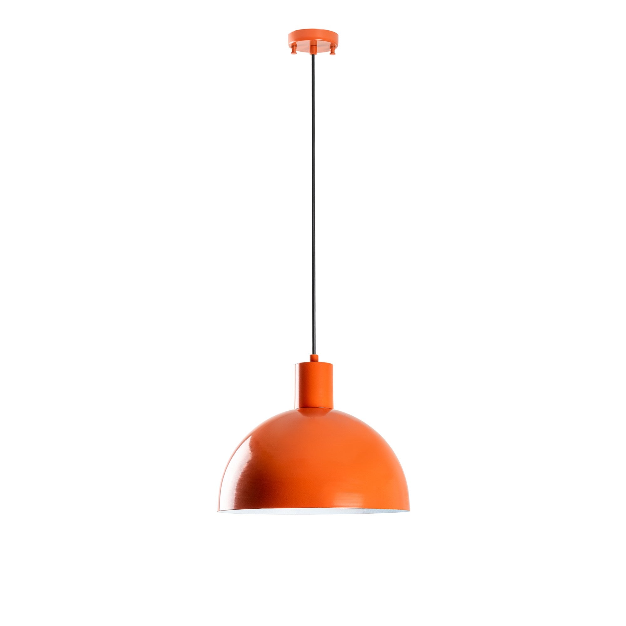 Candeeiro de Teto – Ø30 cm – Laranja – Metal