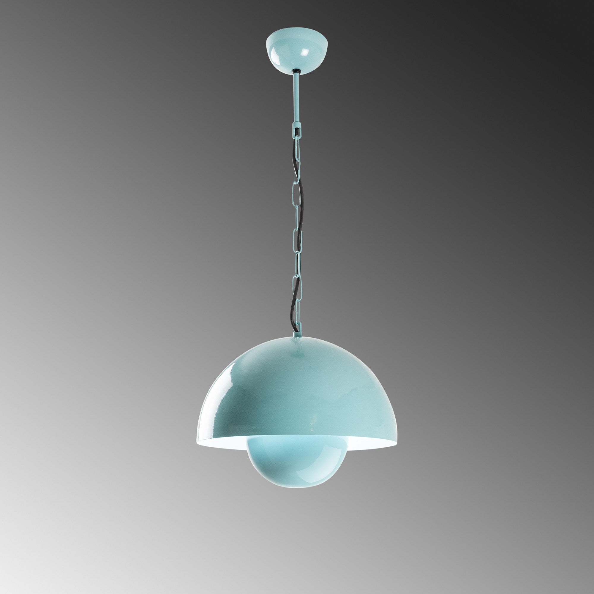 Candeeiro de Teto de Metal – Ø30 cm – Turquesa