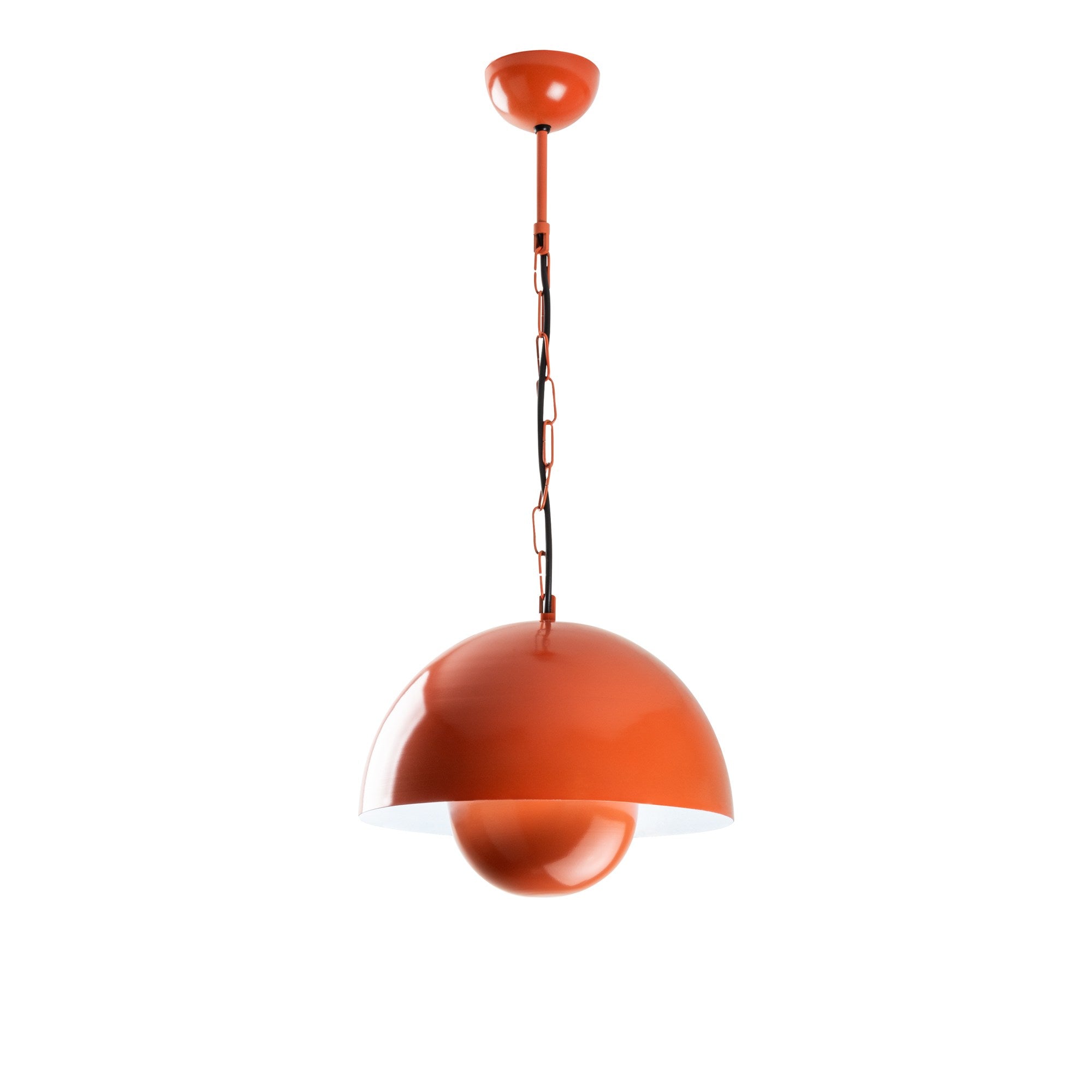 Candeeiro de Teto – Ø30 cm – laranja – metal