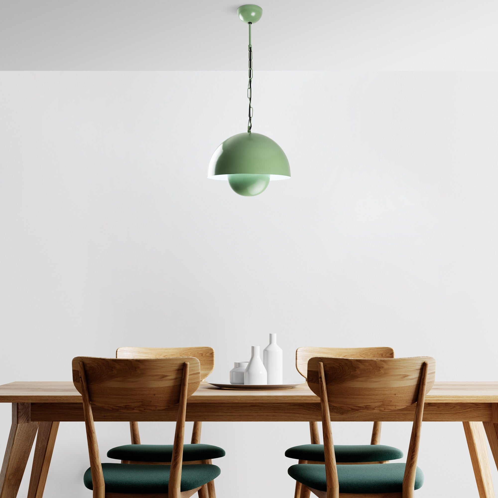 Candeeiro de Teto de Metal – Ø30 cm – Menta