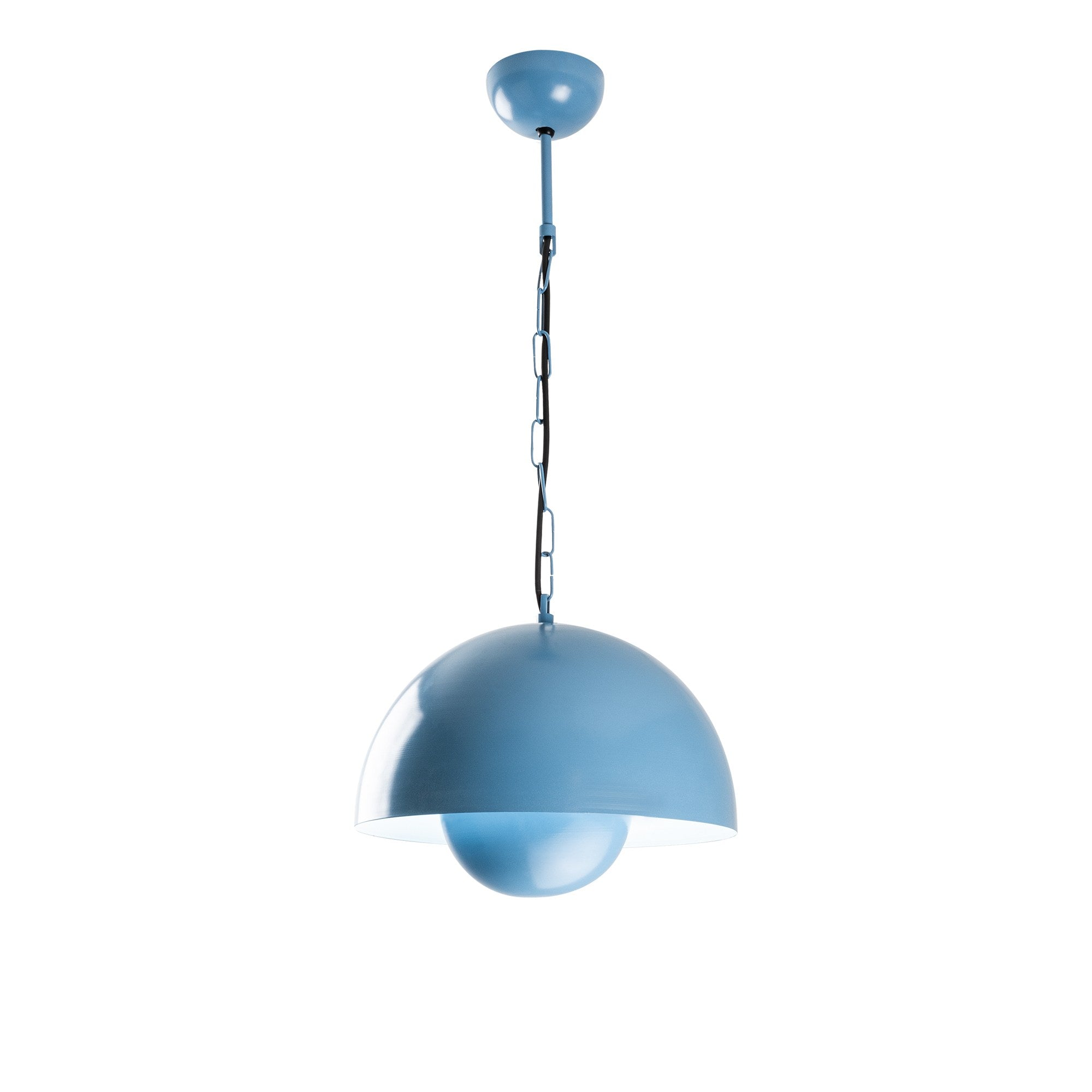 Candeeiro de Teto – Ø30 x 25 cm – Azul Claro – Metal
