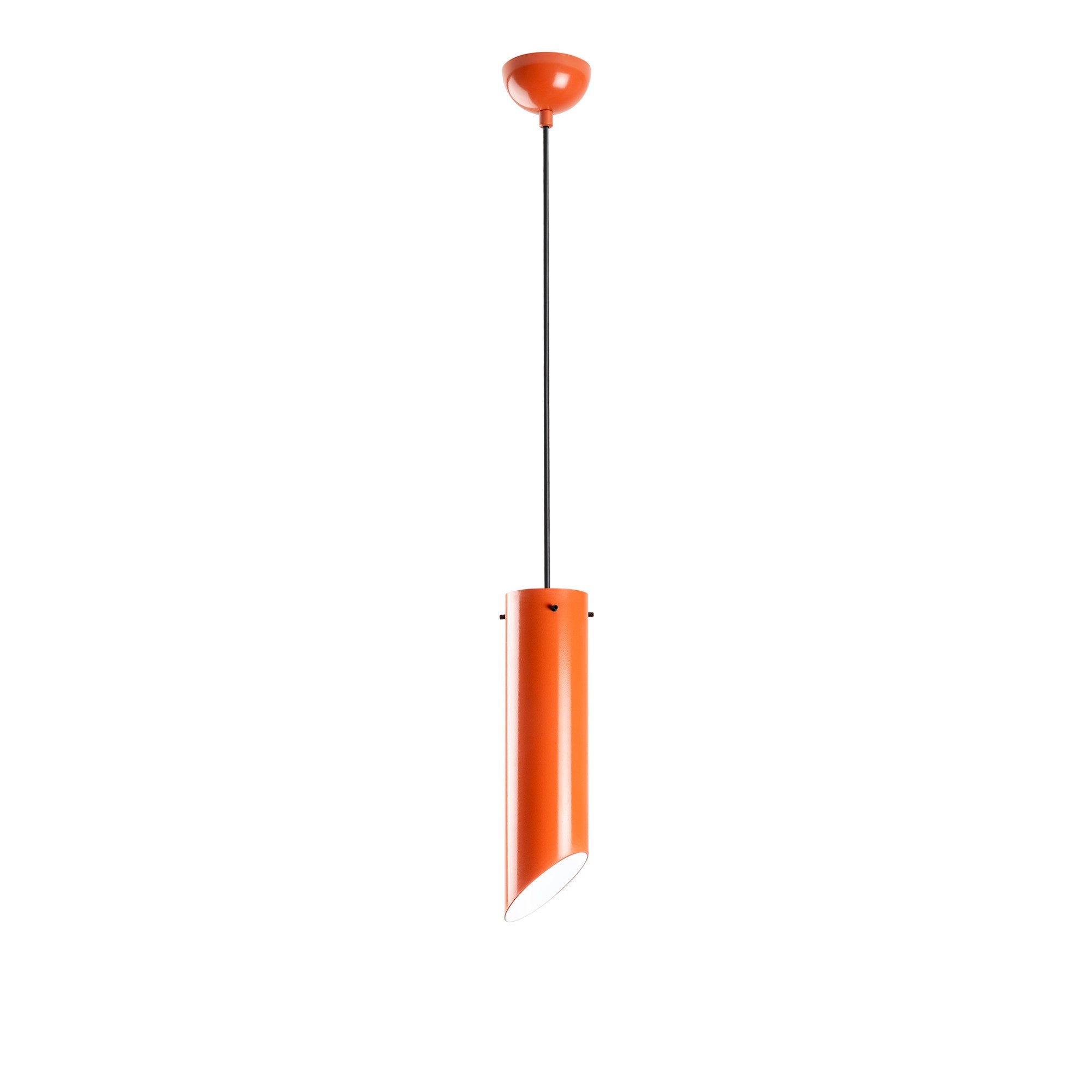Candeeiro de Teto – 37 a 114 cm – Laranja – Metal