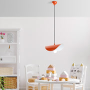 Candeeiro de Teto – Altura Ajustável 17-106 cm – Laranja – Metal