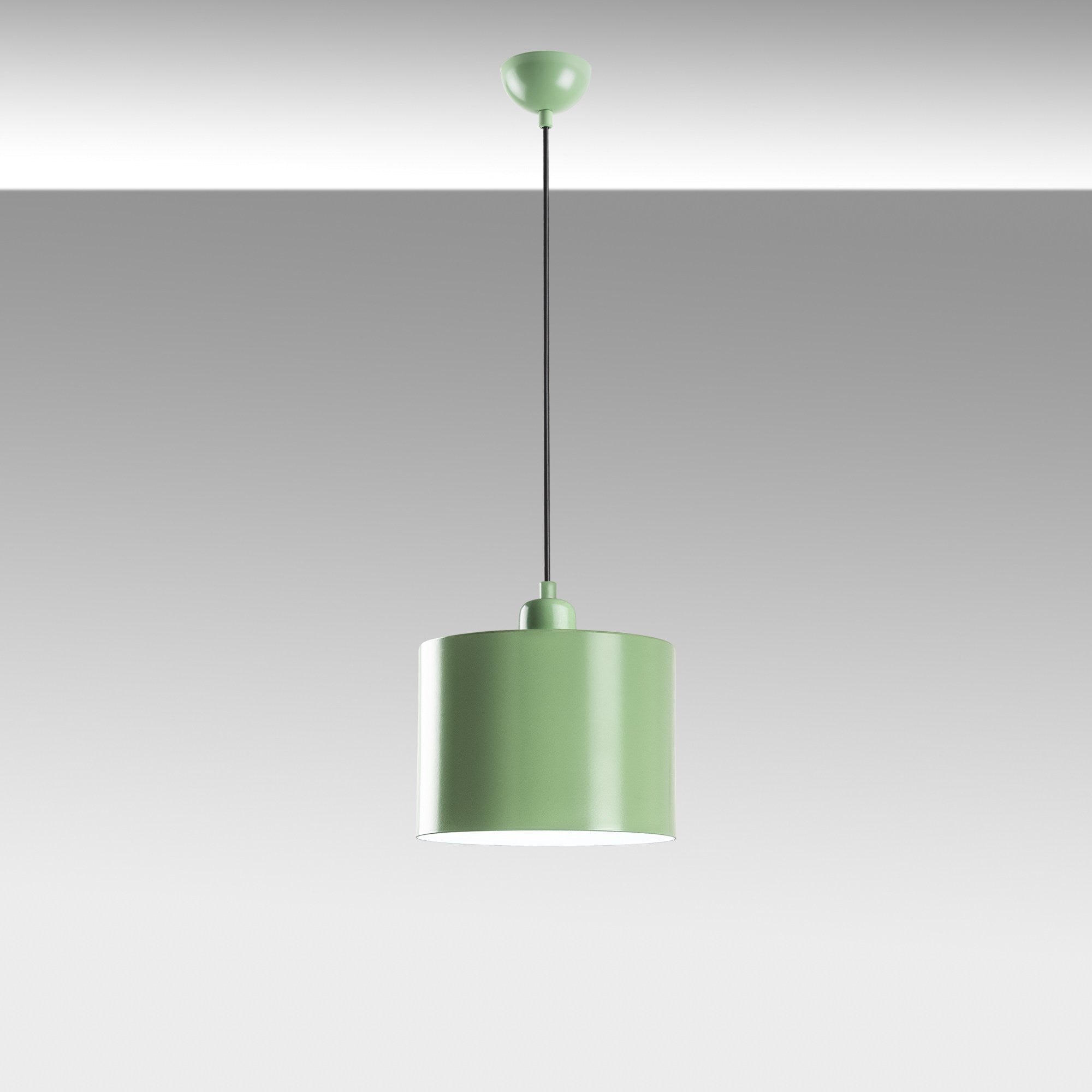 Candeeiro de Teto elegante – altura ajustável de 25 a 110 cm – menta – metal