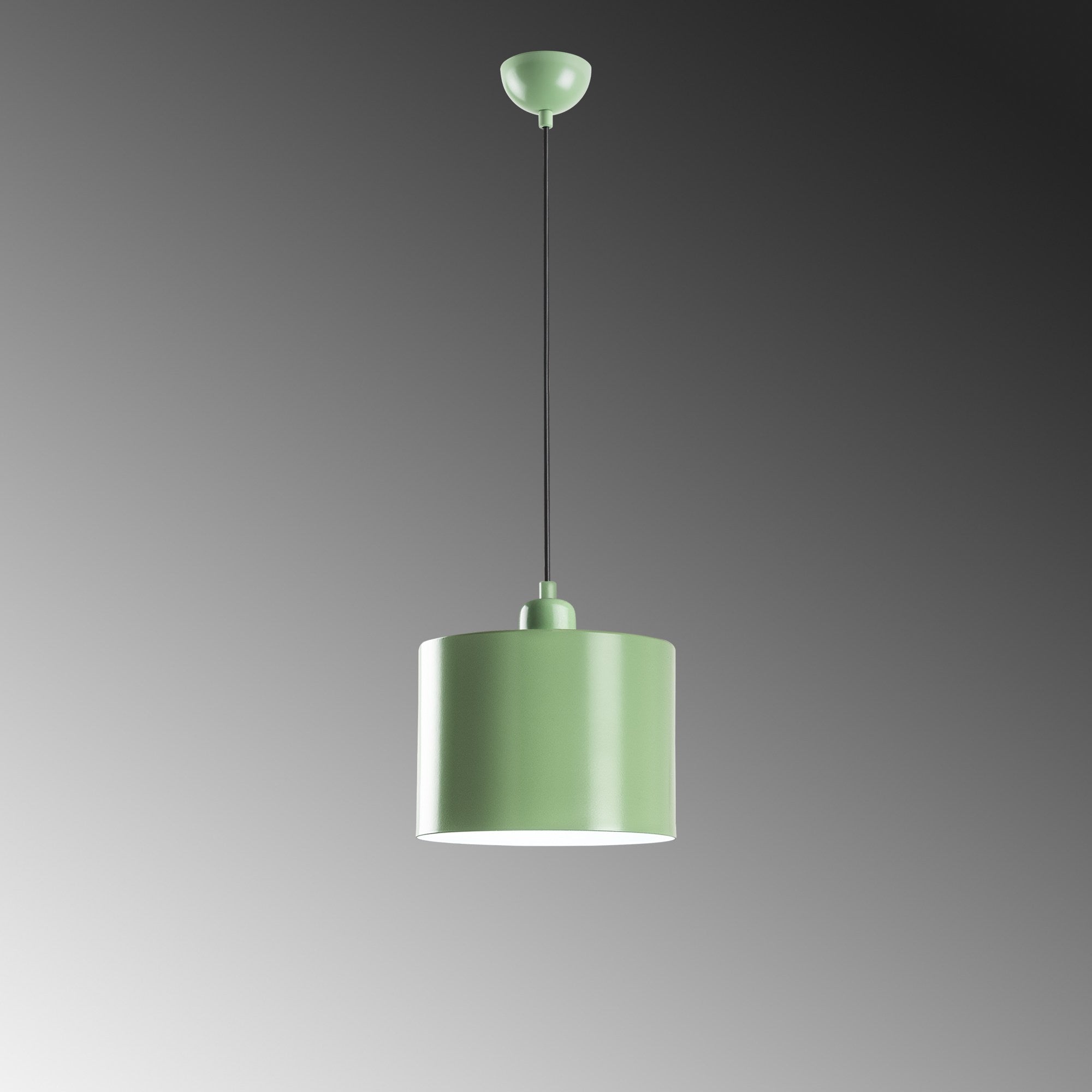 Candeeiro de Teto elegante – altura ajustável de 25 a 110 cm – menta – metal