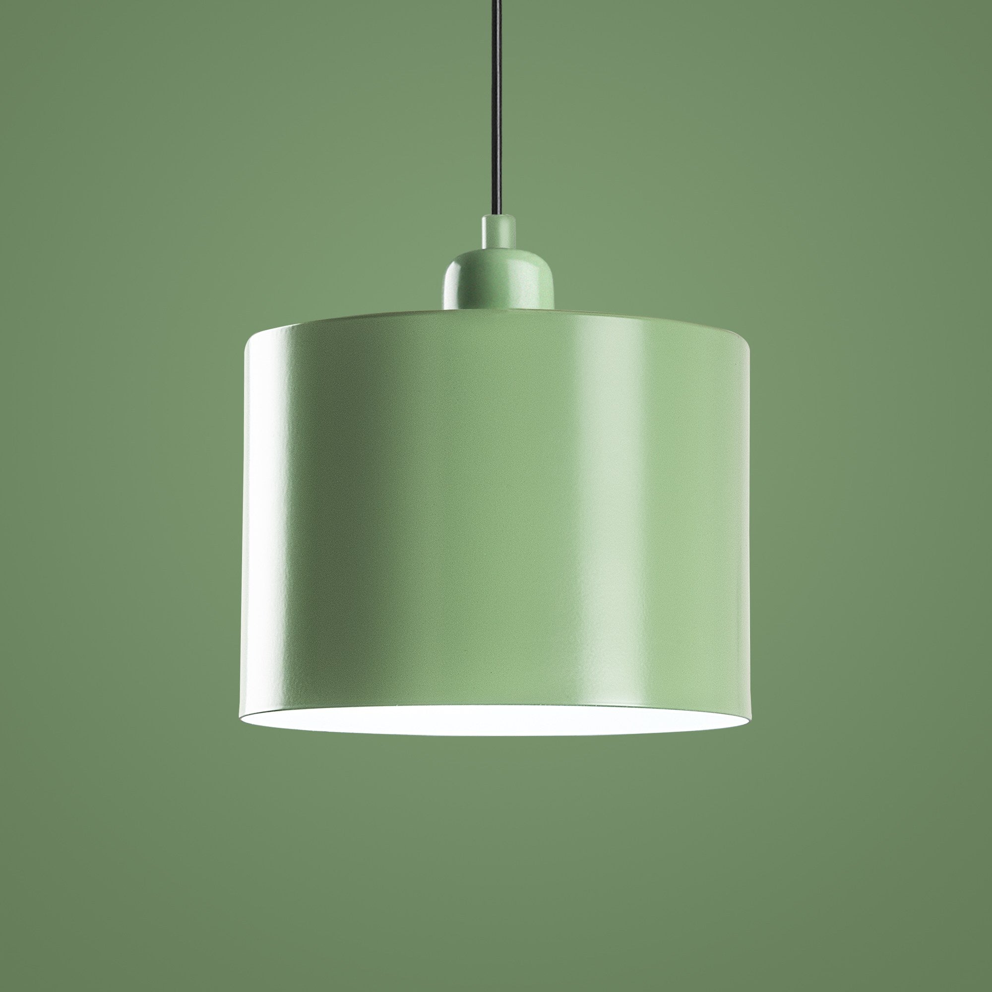 Candeeiro de Teto elegante – altura ajustável de 25 a 110 cm – menta – metal