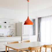 Candeeiro de Teto – Ø41 cm – Laranja – Metal