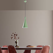 Candeeiro de Teto – altura ajustável de 45 a 134 cm – cor menta – corpo de metal