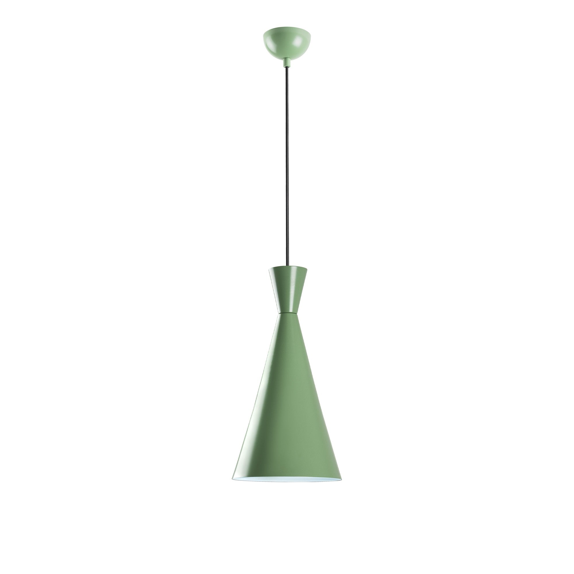 Candeeiro de Teto – altura ajustável de 45 a 134 cm – cor menta – corpo de metal
