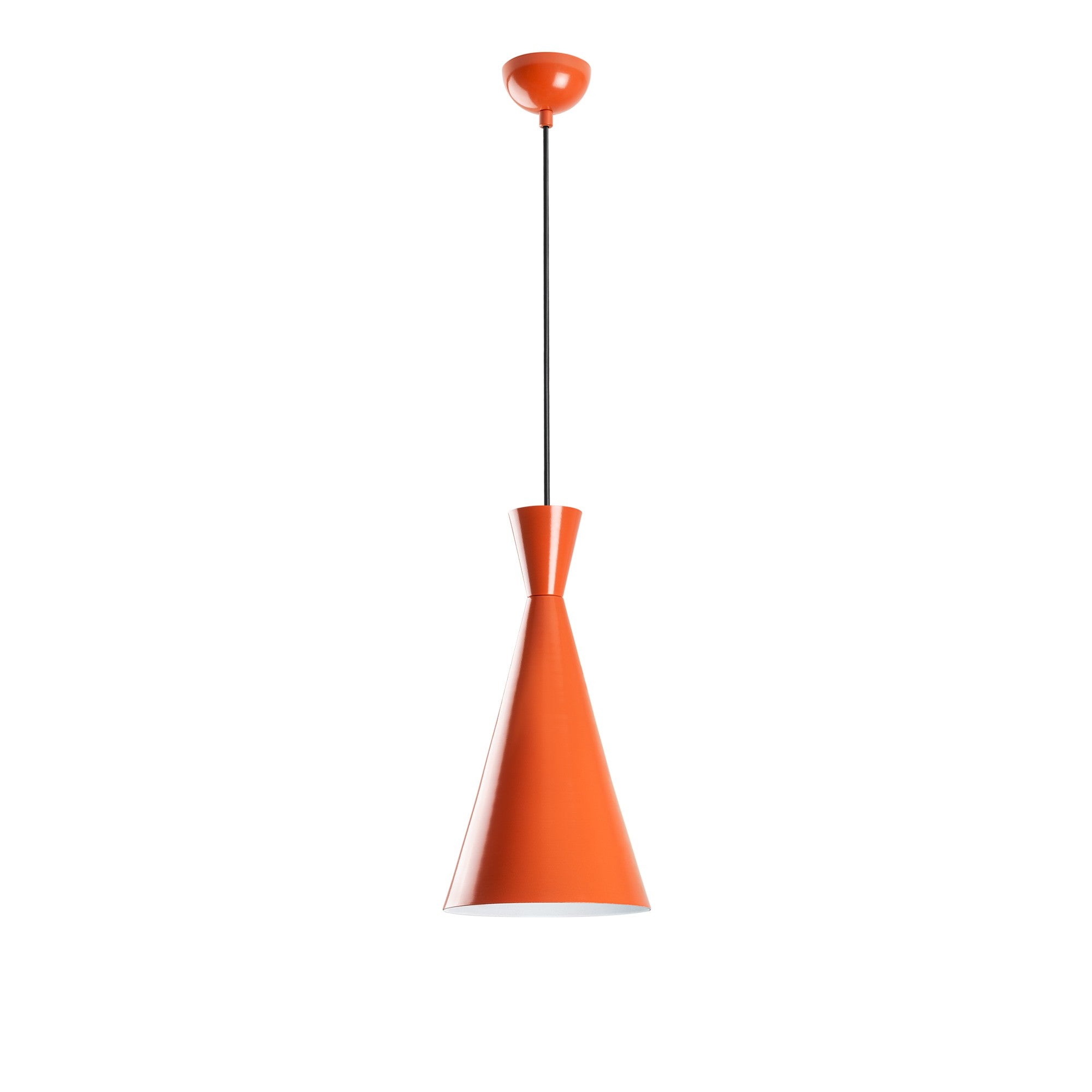 Candeeiro de Teto – 45-134 cm – Laranja – Metal
