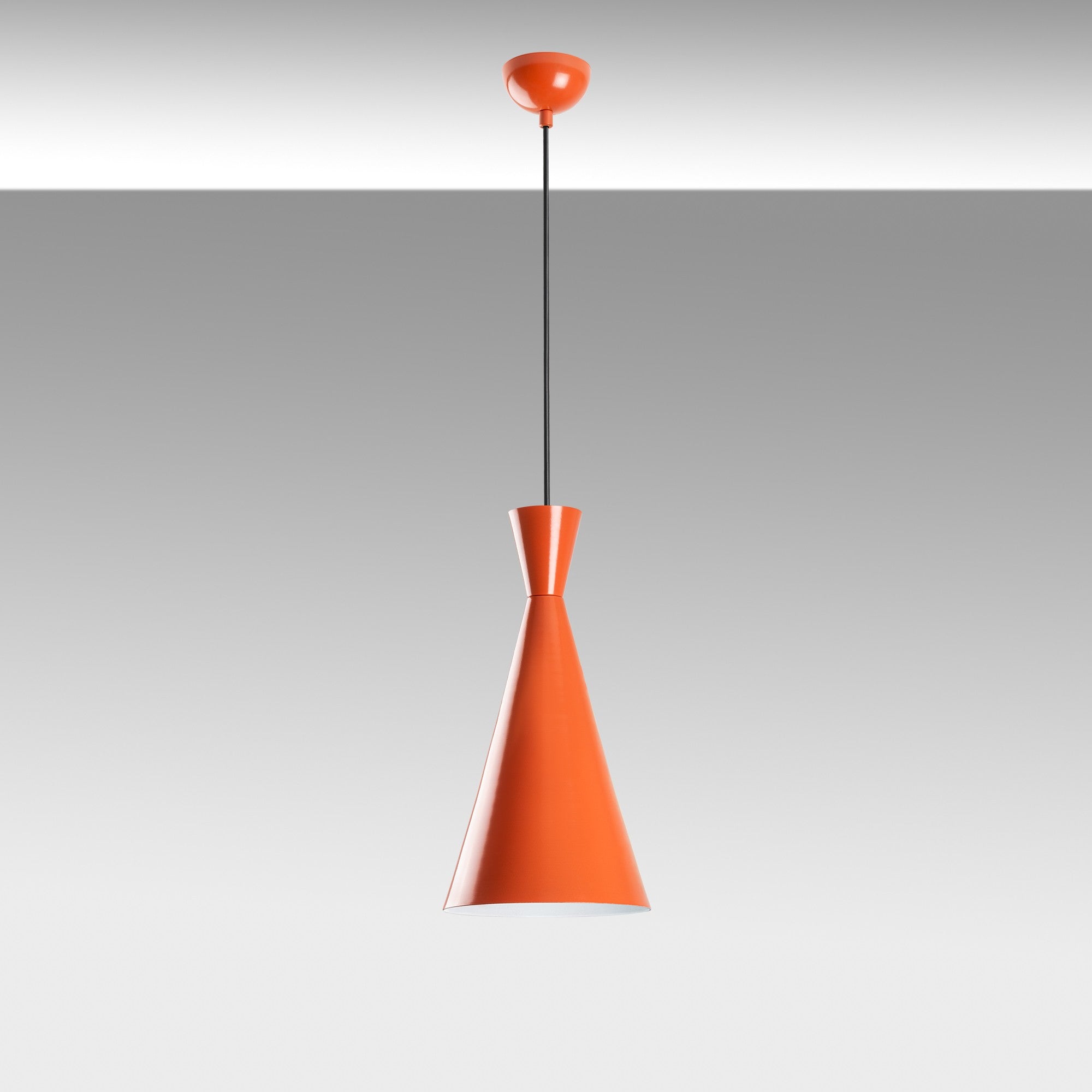 Candeeiro de Teto – 45-134 cm – Laranja – Metal