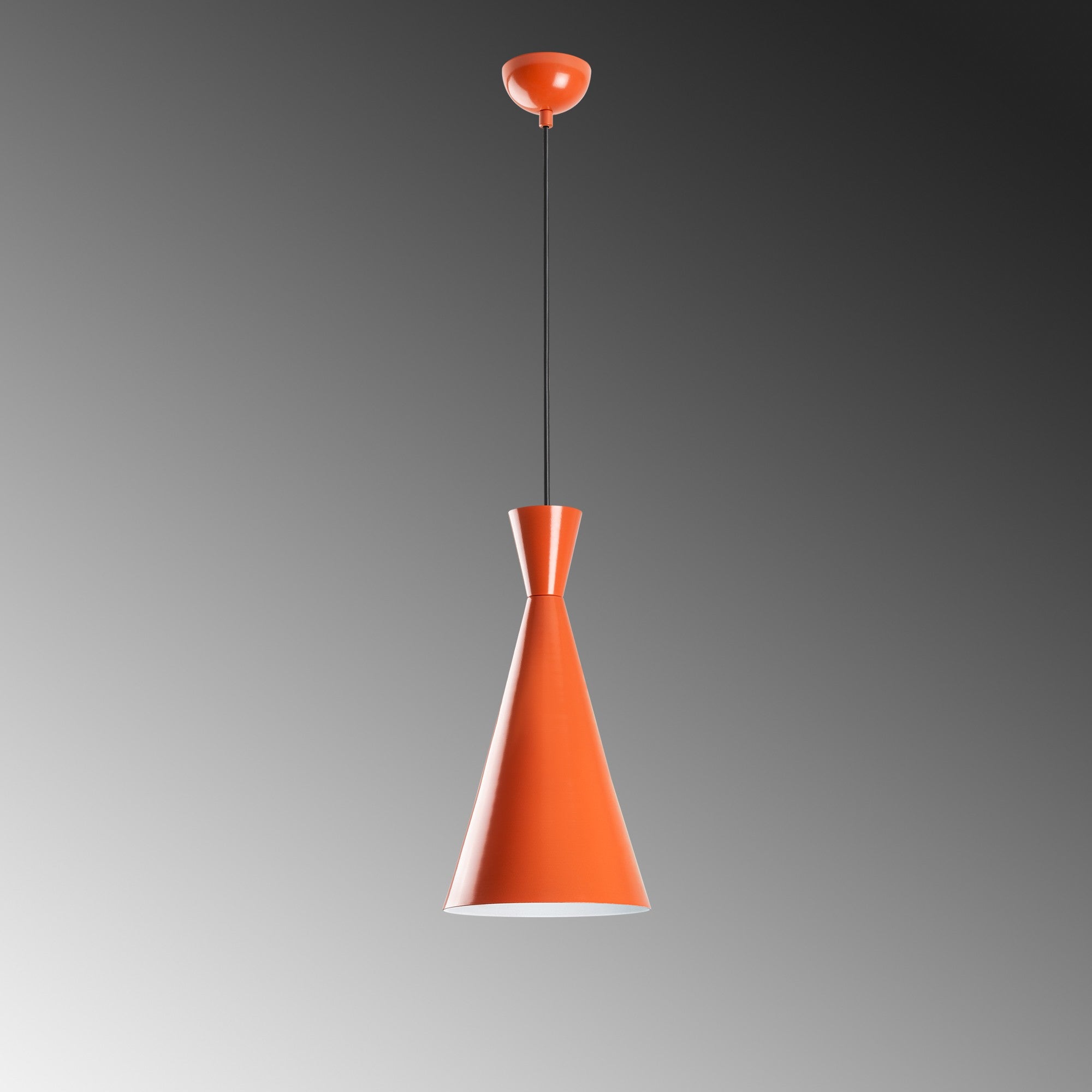 Candeeiro de Teto – 45-134 cm – Laranja – Metal