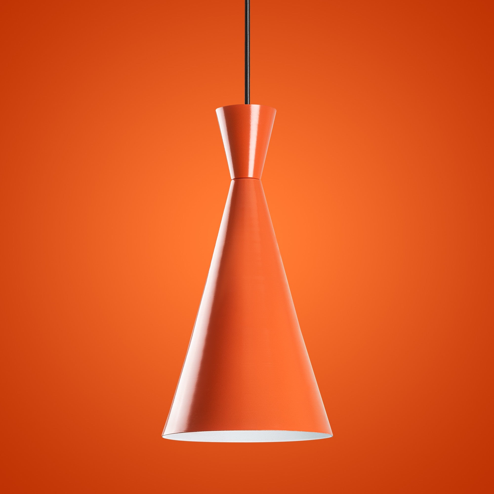 Candeeiro de Teto – 45-134 cm – Laranja – Metal