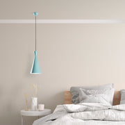 Candeeiro de Teto de metal – altura ajustável de 45 a 134 cm – turquesa