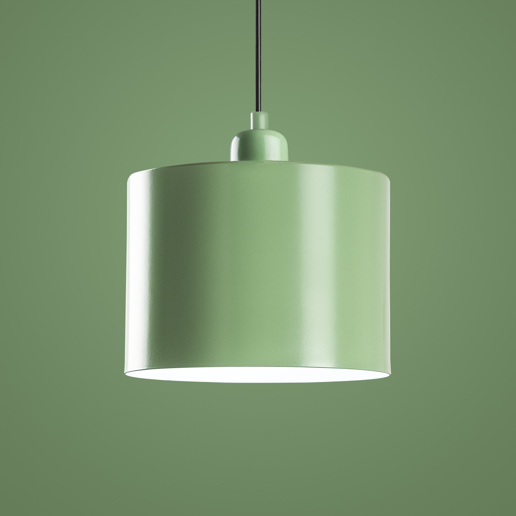 Candeeiro de Teto – 45 cm de Diâmetro – Cor Menta – Metal