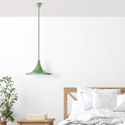 Candeeiro de Teto – altura ajustável de 30 a 117 cm – Cor Menta – corpo de metal