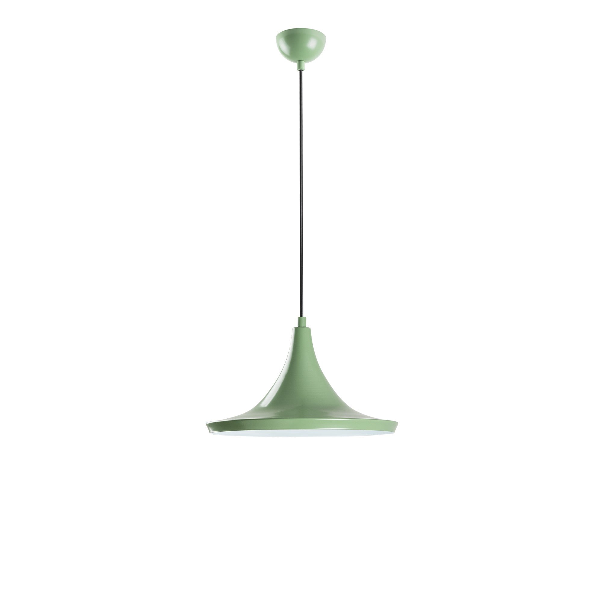 Candeeiro de Teto – altura ajustável de 30 a 117 cm – Cor Menta – corpo de metal