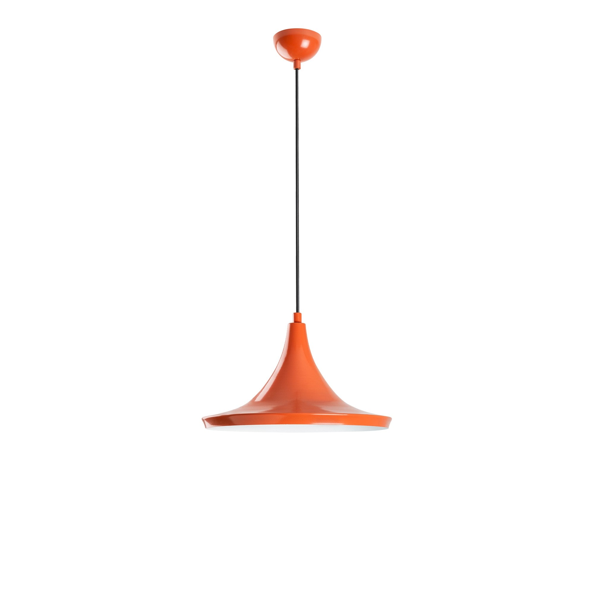 Candeeiro de Teto – Ø30 cm – laranja – metal