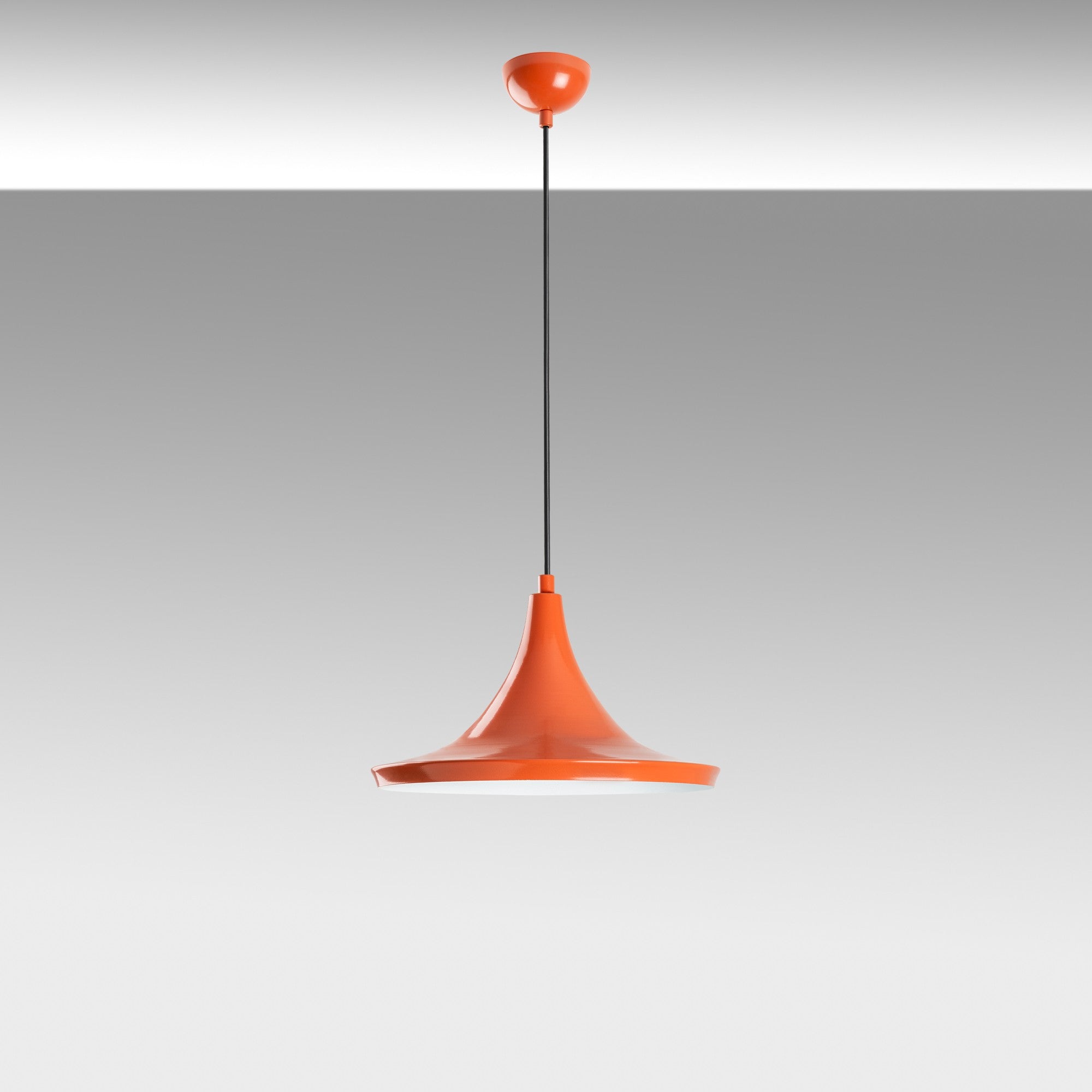 Candeeiro de Teto – Ø30 cm – laranja – metal