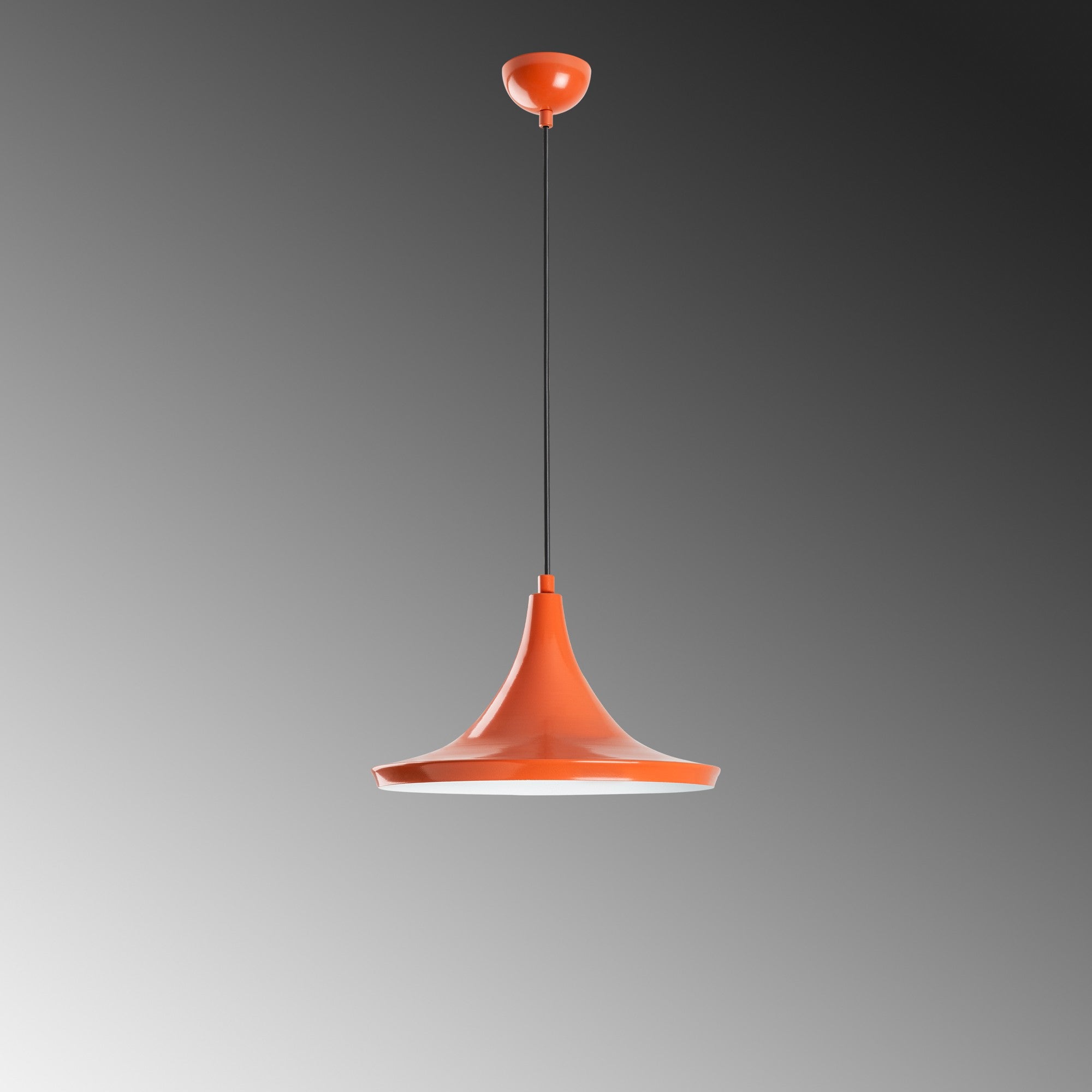 Candeeiro de Teto – Ø30 cm – laranja – metal