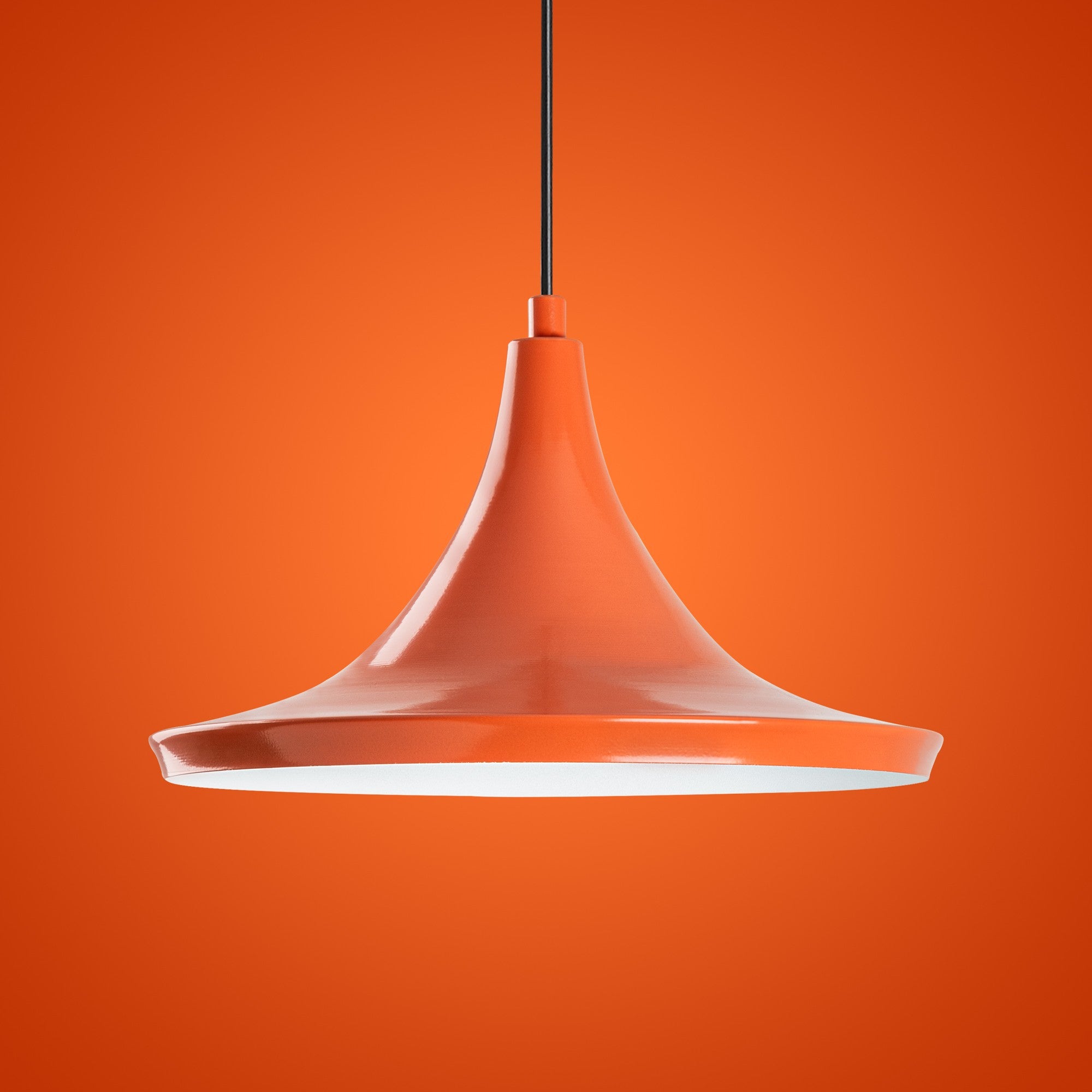 Candeeiro de Teto – Ø30 cm – laranja – metal