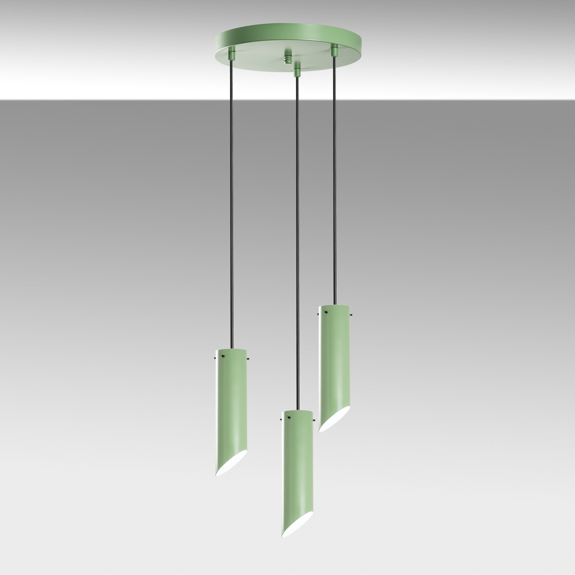 Candeeiro de Teto – 40 cm de diâmetro – menta – metal