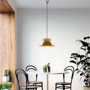 Candeeiro de Teto – 30 x 30 x 111 cm – Dourado – Metálico