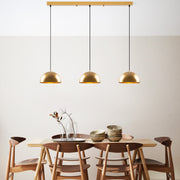 Candeeiro de Teto – 140x30x111 cm – Dourado – Metal