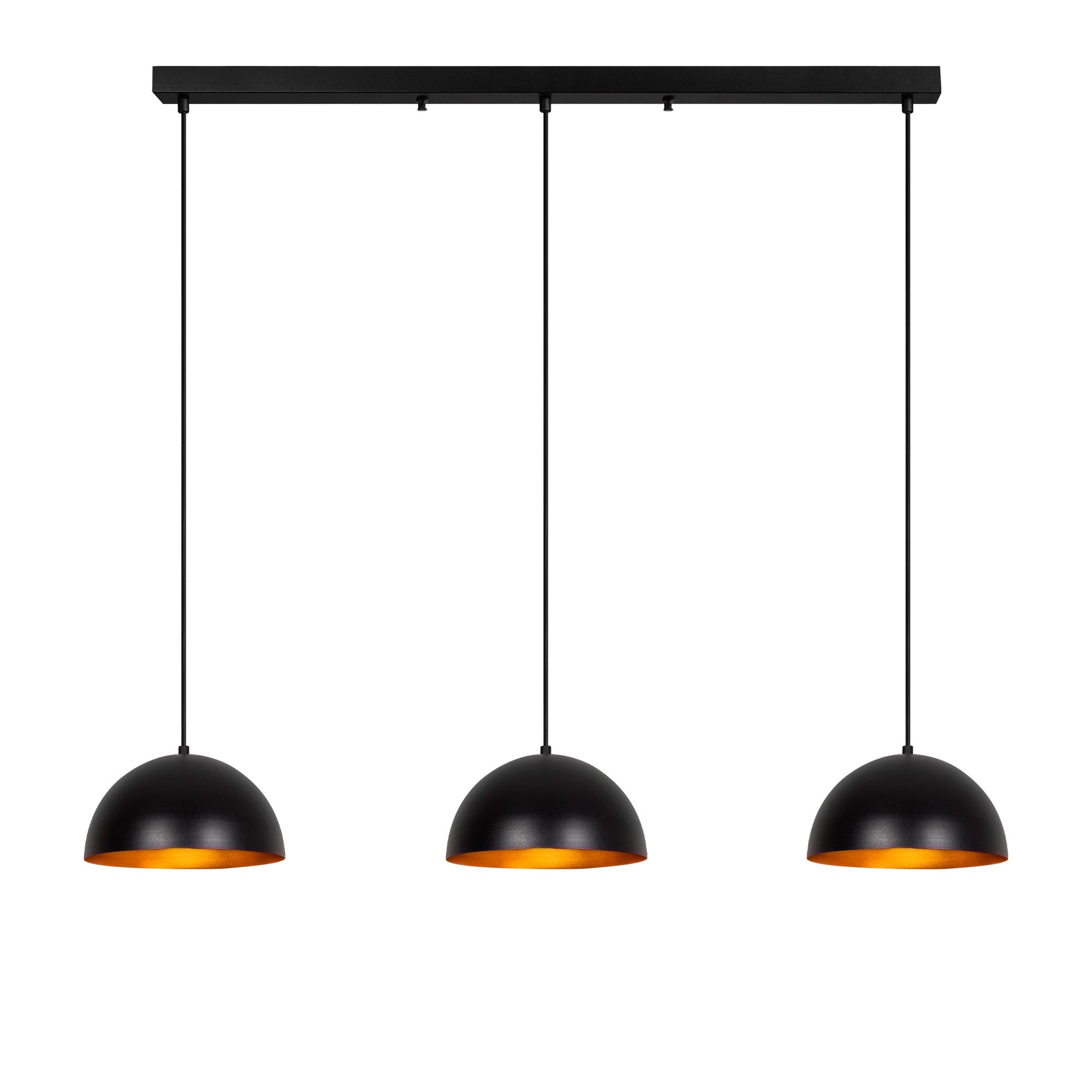 Candeeiro de Teto – 140 x 30 x 111 cm – Preto – Metal