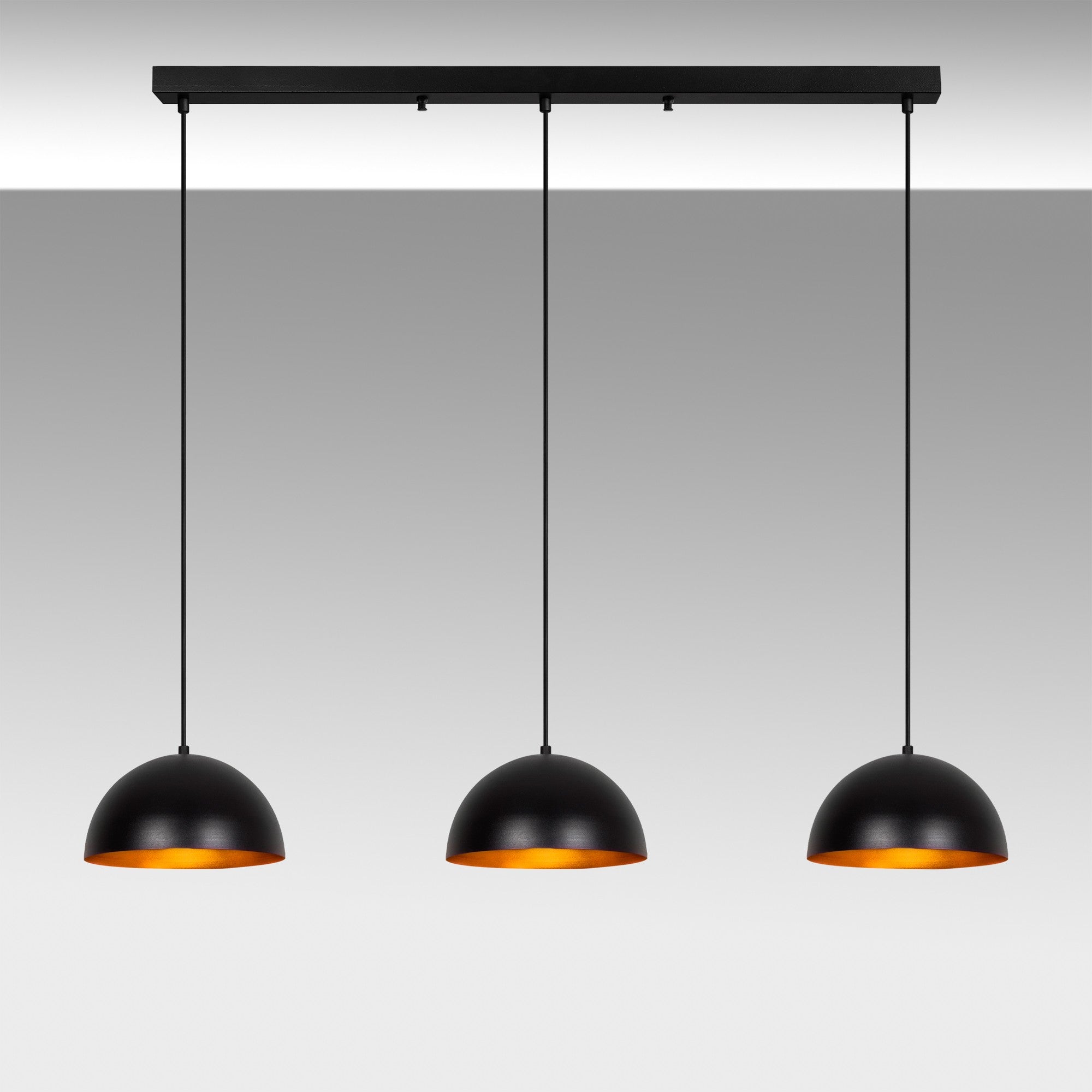 Candeeiro de Teto – 140 x 30 x 111 cm – Preto – Metal