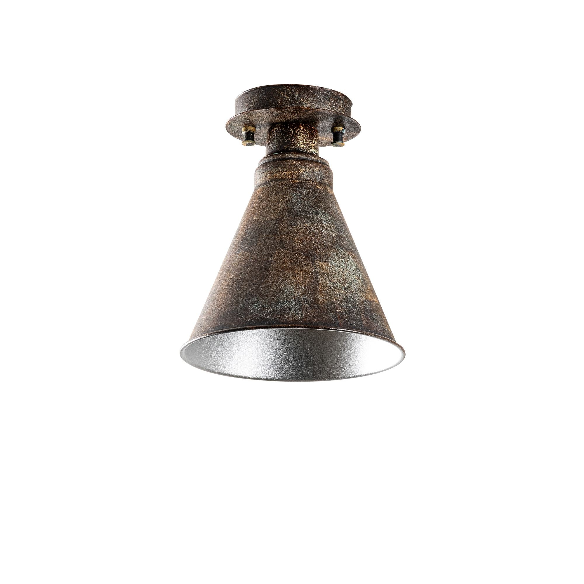 Candeeiro de Teto – 20 x 20 x 2 cm – Antigo – Metal
