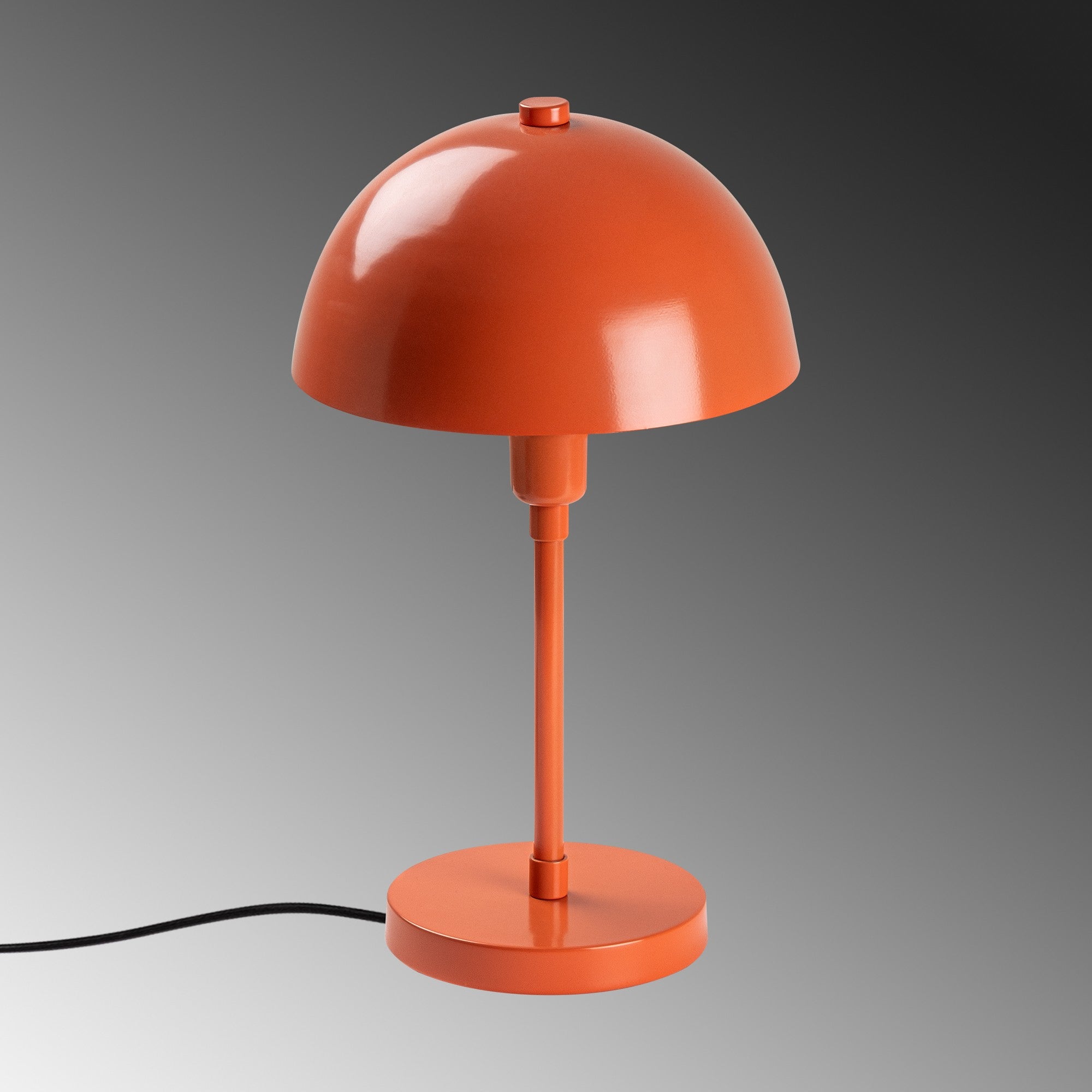 Candeeiro de Mesa – 20 x 20 x 35 cm – Laranja – Metal