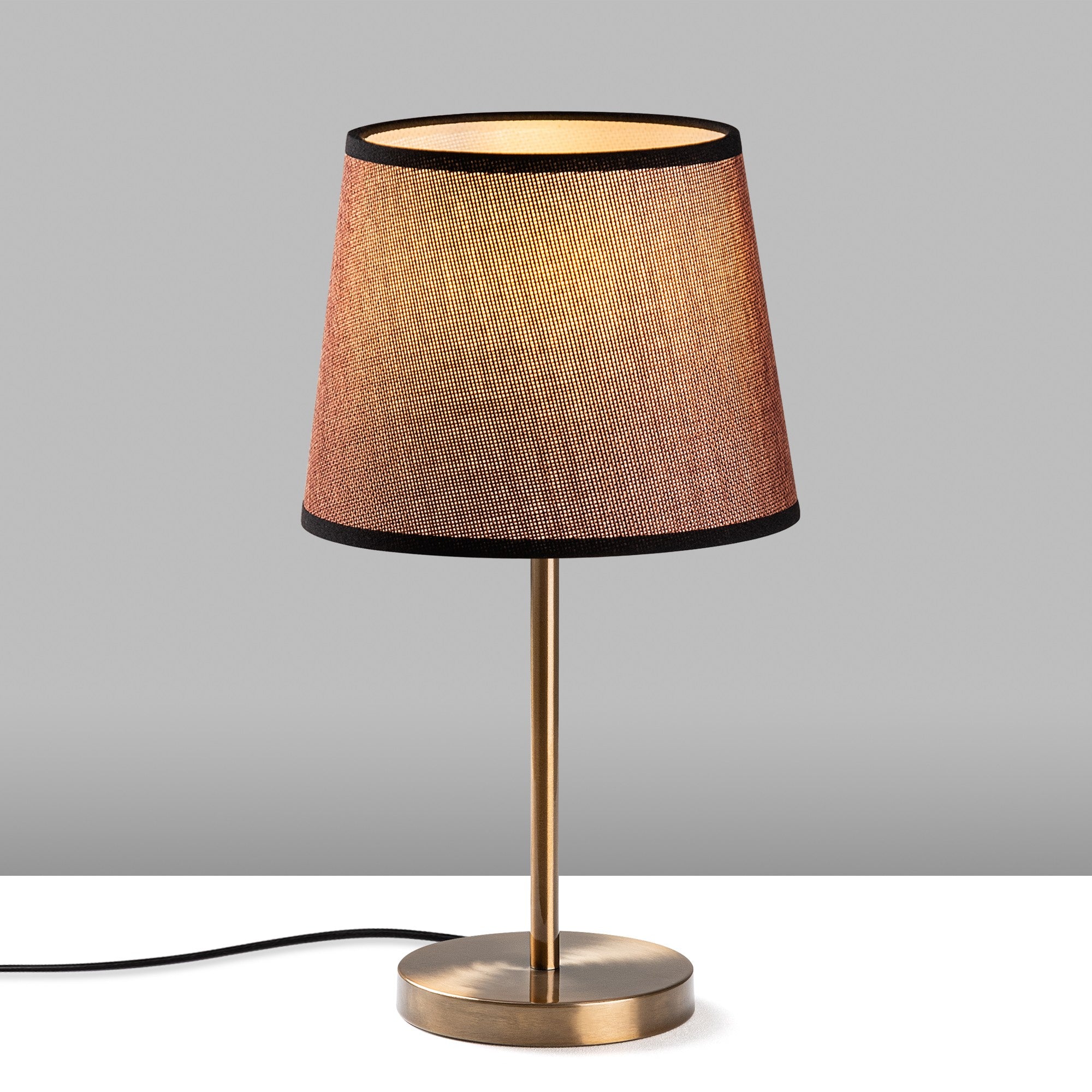 Candeeiro de mesa – 21 x 21 x 39 cm – Cor antiga – Metal