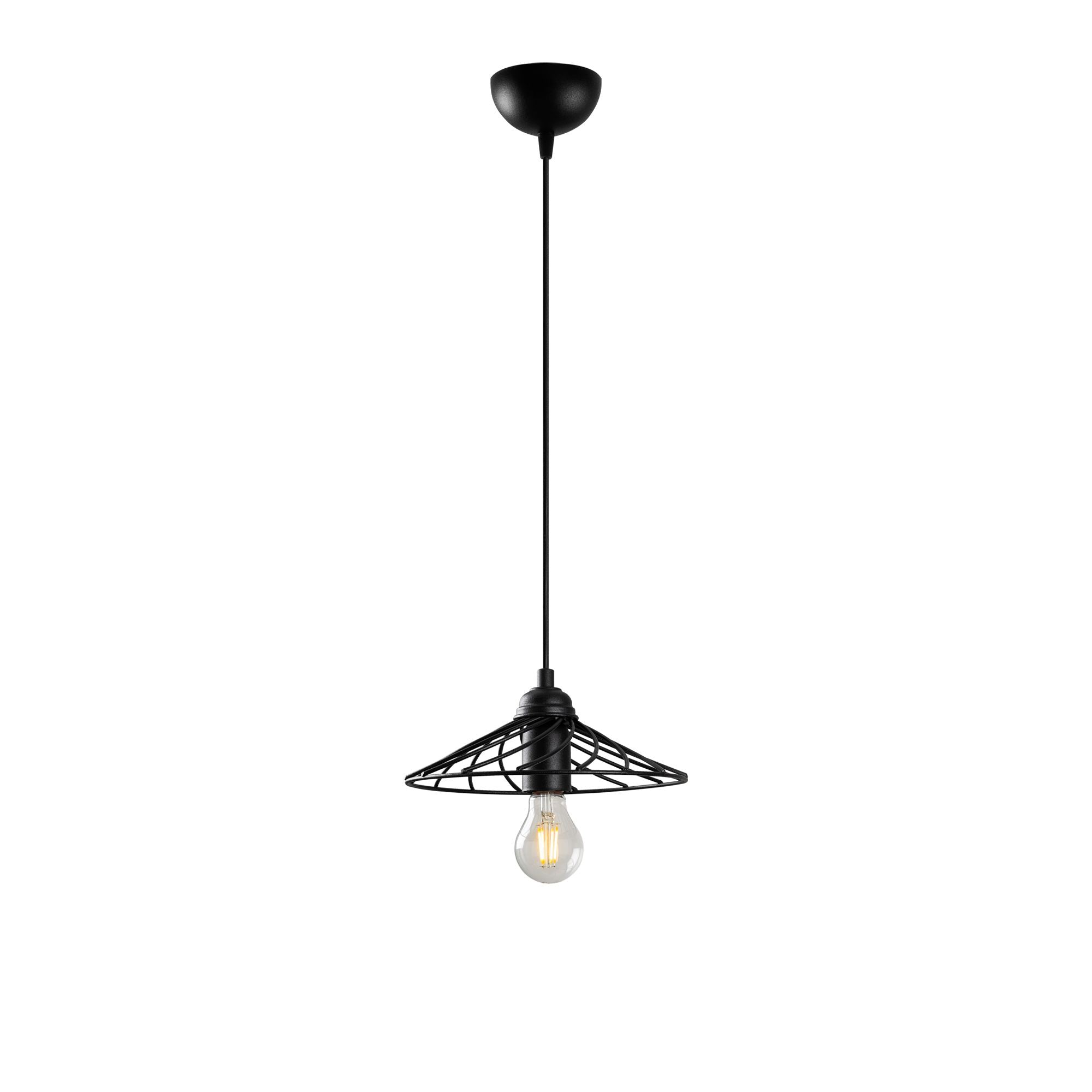 Candeeiro de Teto – 25 x 25 x 108 cm – Preto – Metal