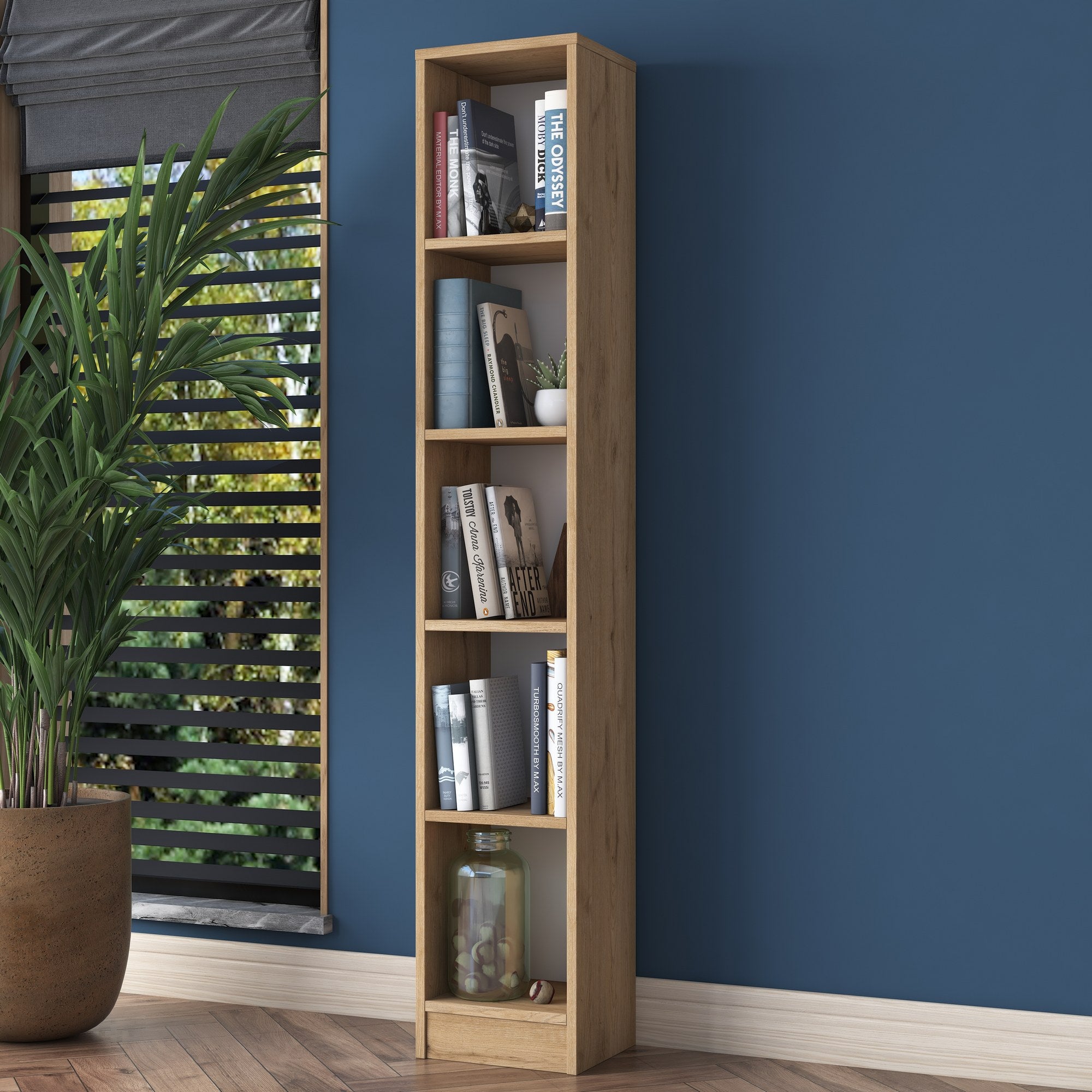 Estante em nogueira – 30 x 170 x 25 cm – melamina