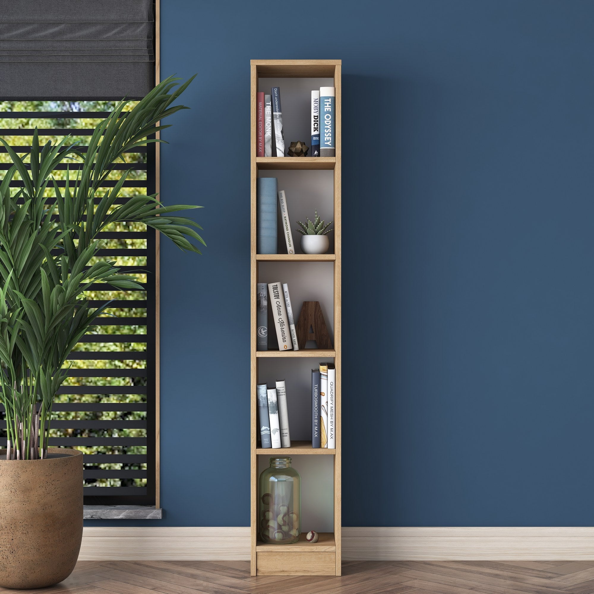 Estante em nogueira – 30 x 170 x 25 cm – melamina