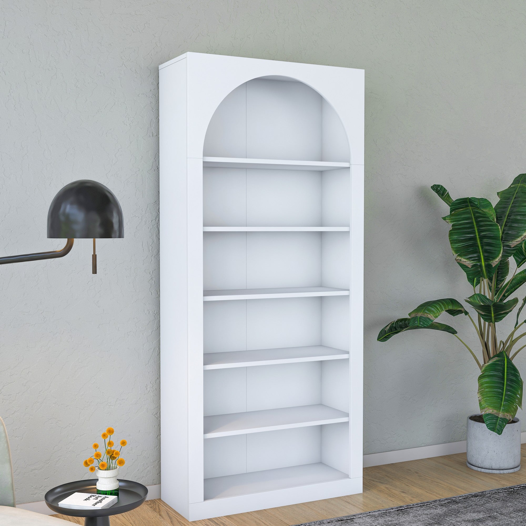 Estante de livros – 80 x 180 x 31,5 cm – Branco – Aglomerado E1 revestido em melamina