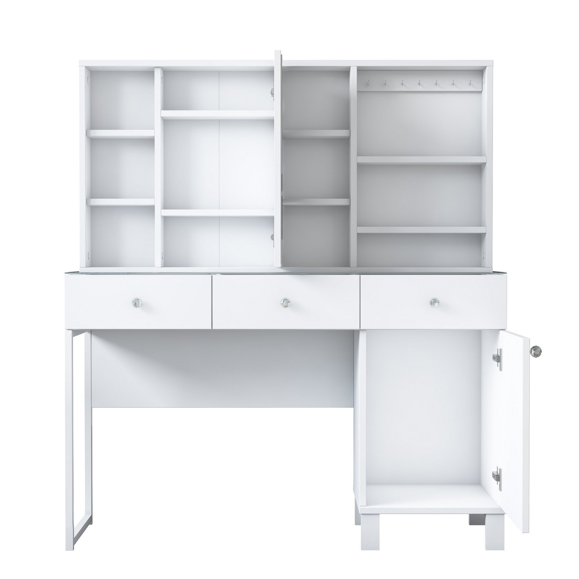 Toucador em MDF – 120cm x 136,8cm x 40cm – Branco – MDF