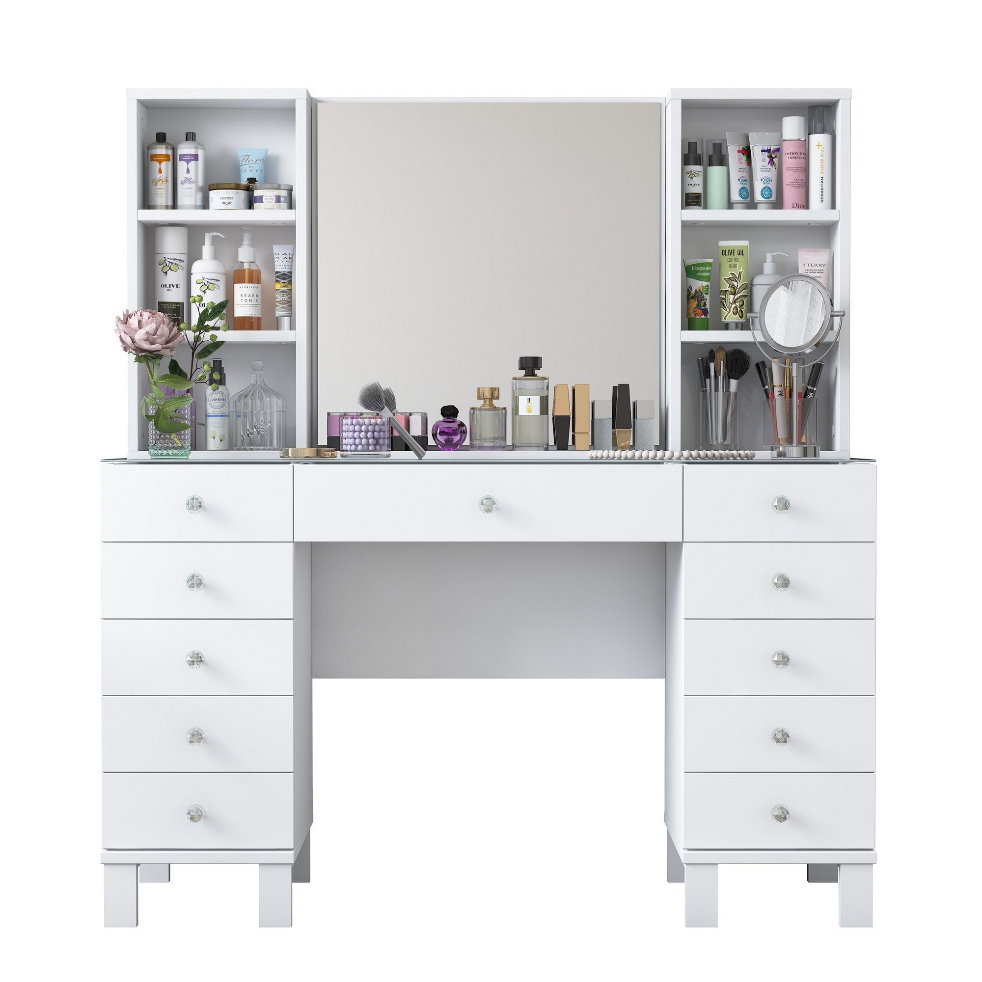 Toucador – 120 cm x 133,8 cm x 40 cm – Branco – MDF