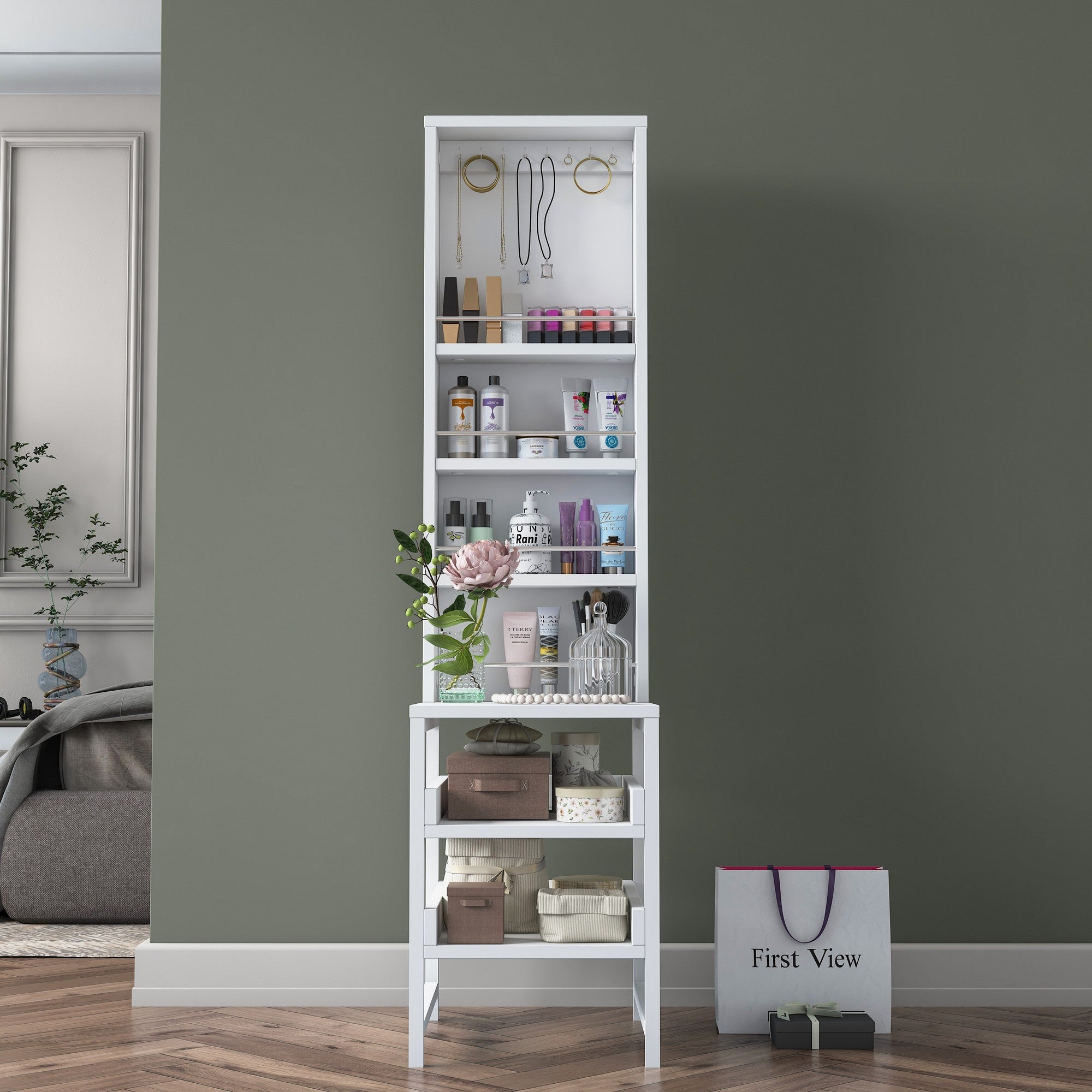 Toucador – 35cm x 141.8cm x 40cm – Branco – Aglomerado