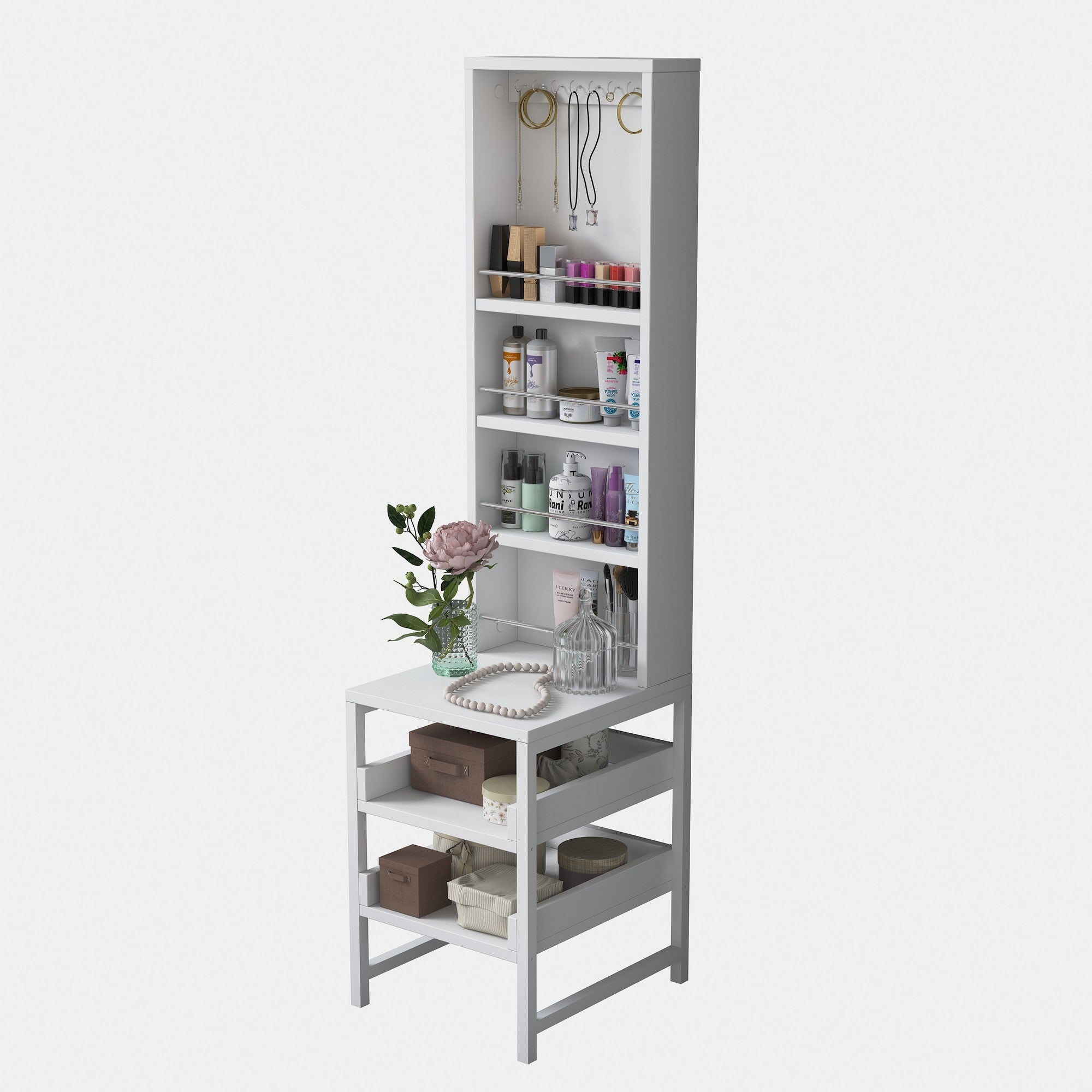 Toucador – 35cm x 141.8cm x 40cm – Branco – Aglomerado