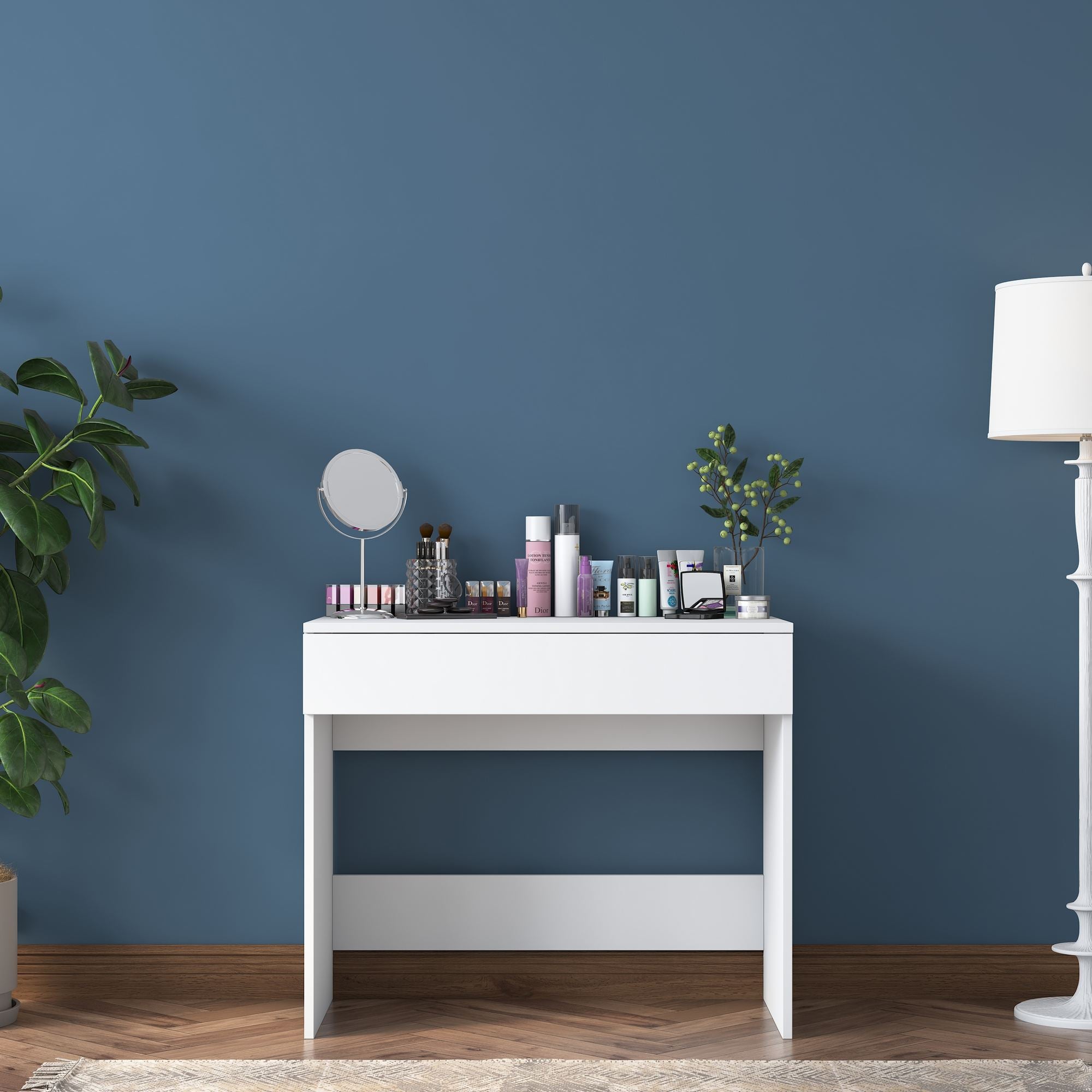 Toucador – 90 x 45 x 76,8 cm – Branco – Aglomerado melamínico