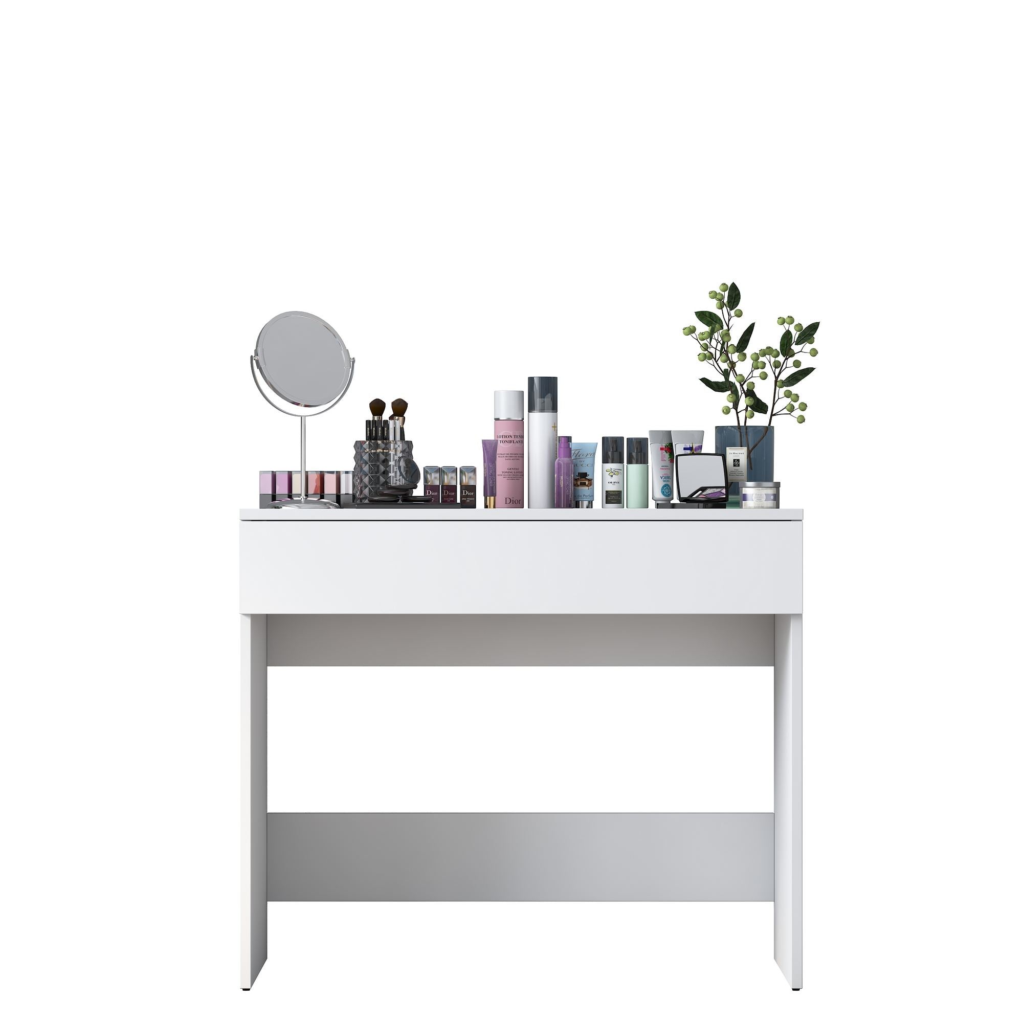 Toucador – 90 x 45 x 76,8 cm – Branco – Aglomerado melamínico