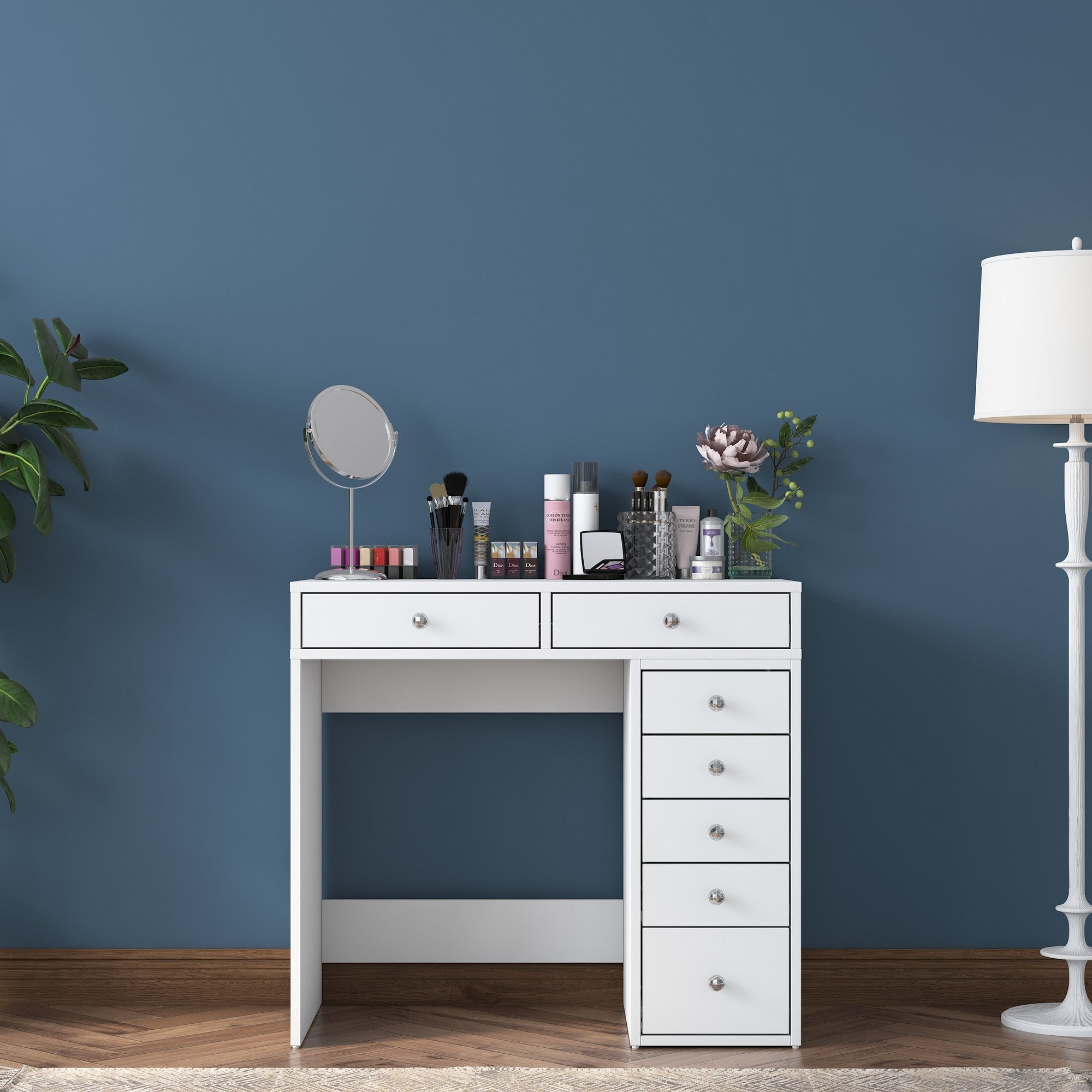 Toucador – 90 cm x 81,6 cm x 44,5 cm – Branca – Aglomerado