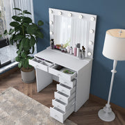 Toucador – 90 cm x 153,4 cm x 44,5 cm – Branca – Aglomerado