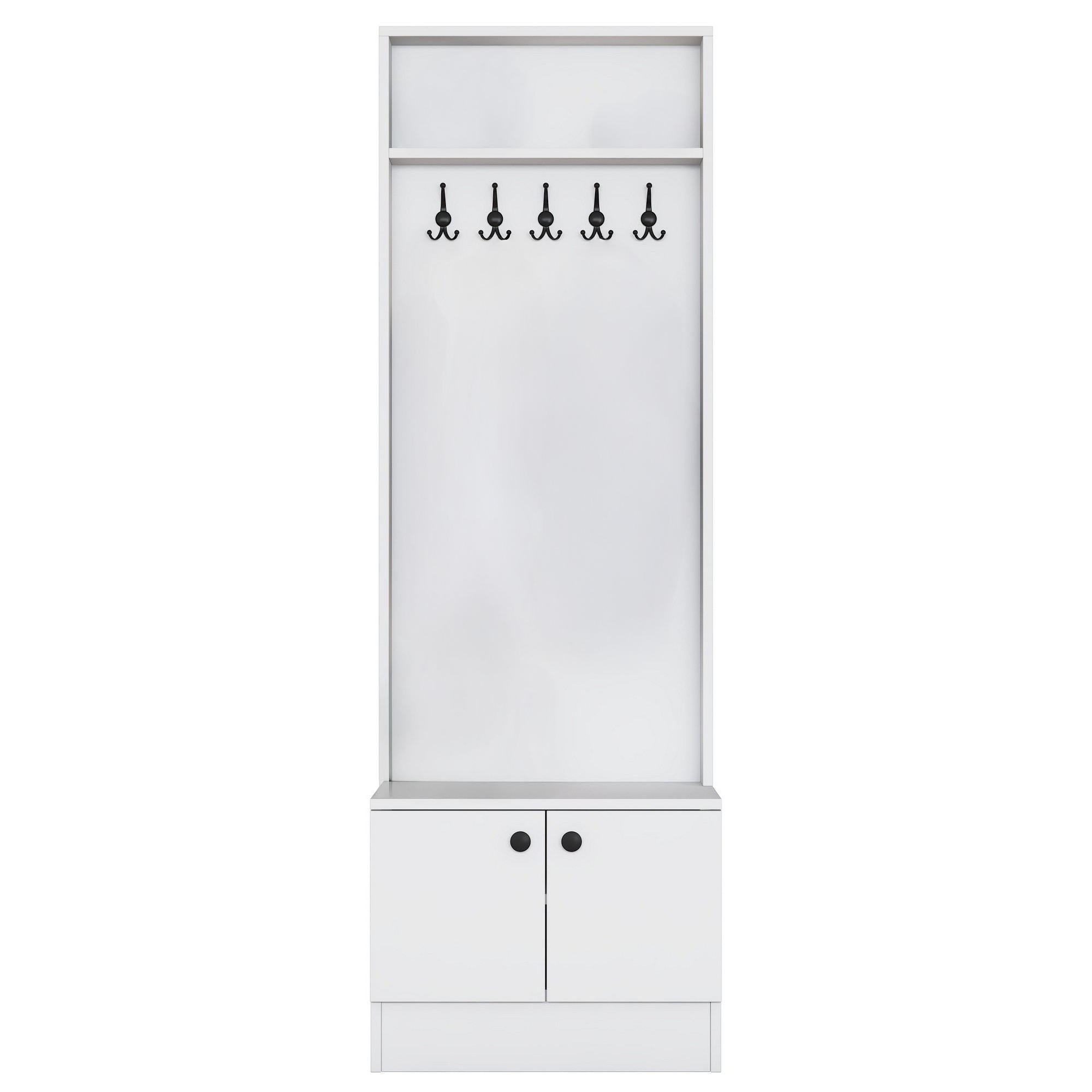 Cabideiro – 59,8 cm x 182,8 cm x 35,5 cm – Branco – Aglomerado