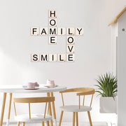 Acessório Decorativo de Parede em Madeira – 95 x 95 cm – Preto e Branco – 100% Madeira