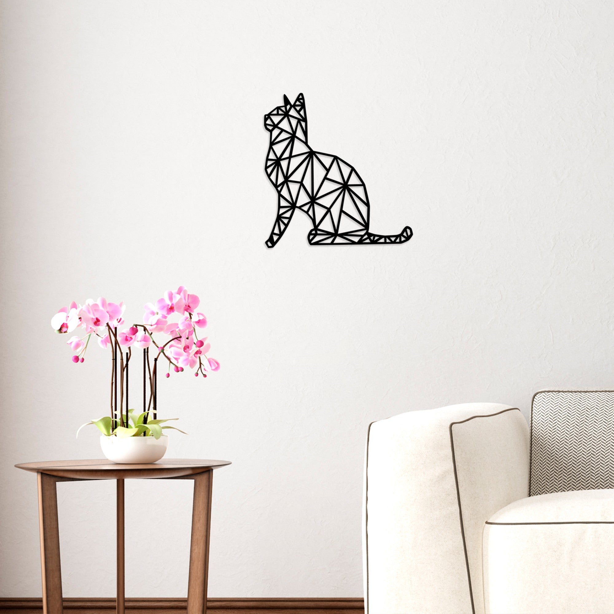 Acessório Decorativo de Parede – 35 x 46 cm – Preto – Madeira